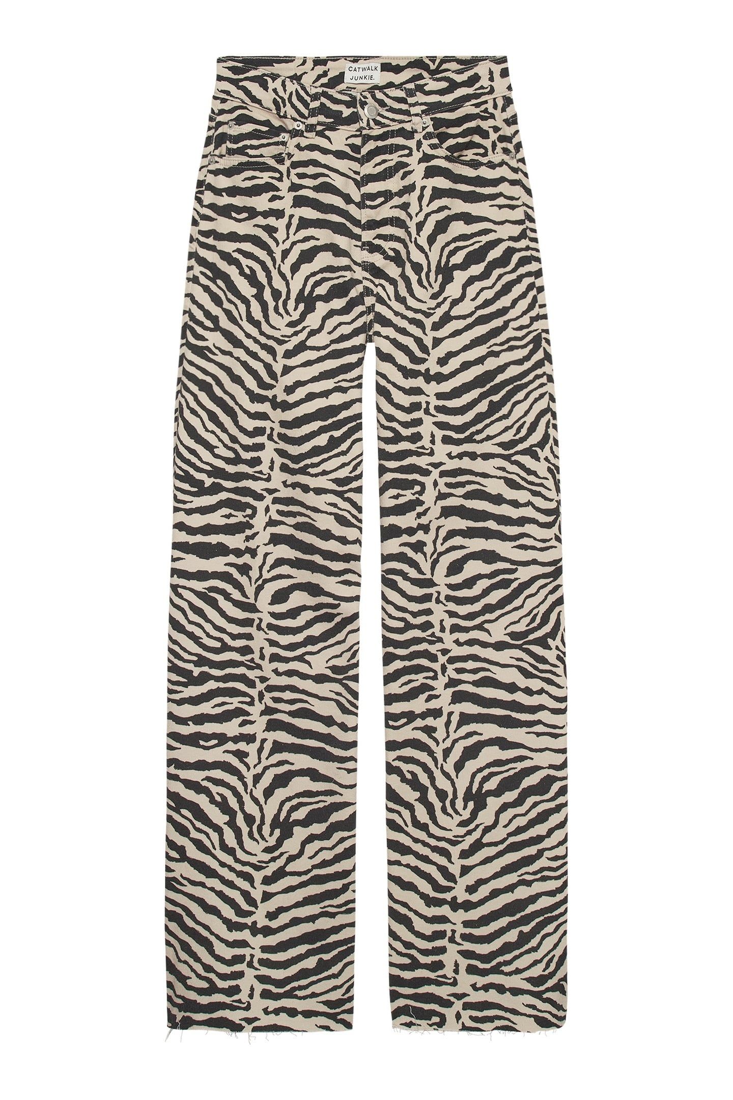 LOOSE FIT ZEBRA JEANS SAND 4