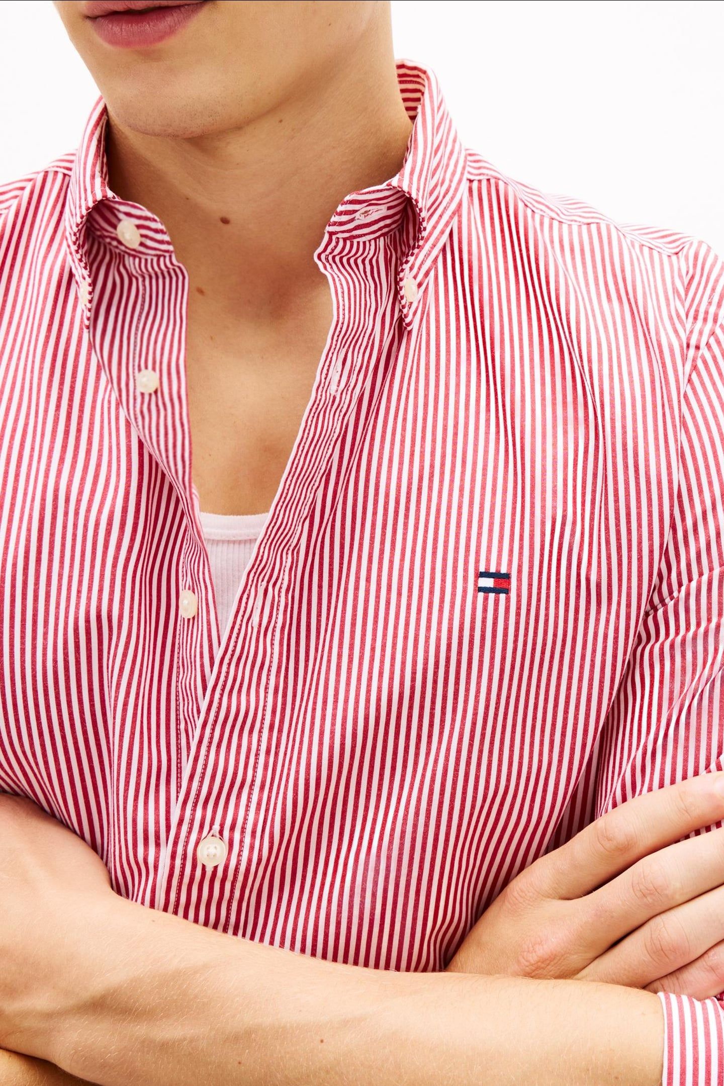 CORE FLEX POP CLASSIC SHIRT MEDIUM RED/STRIPE 5