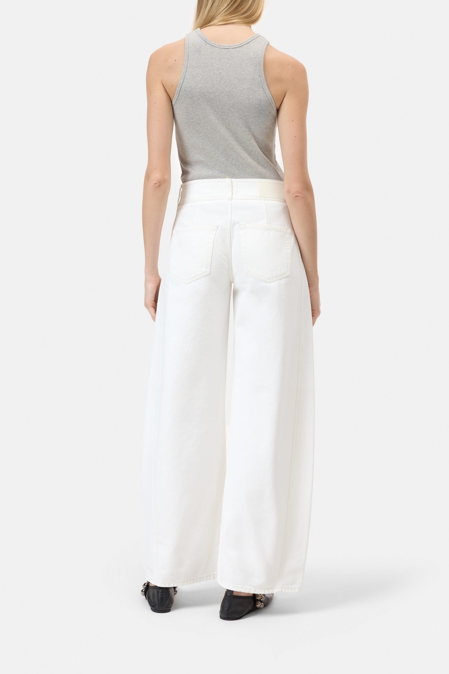 FLOWER-X PANTS ECRU 2