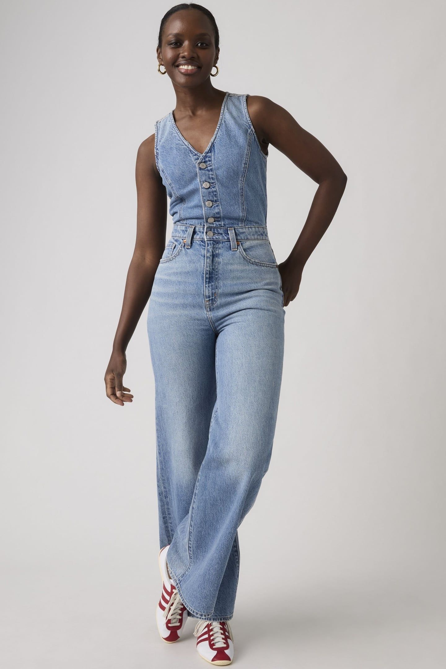 DENIM WIDE LEG LIGHTWEIGHT JUMPSUIT 2