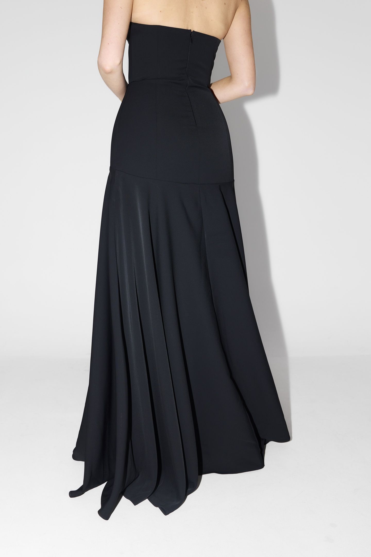 STRAPLESS MAXI DRESS BLACK 3