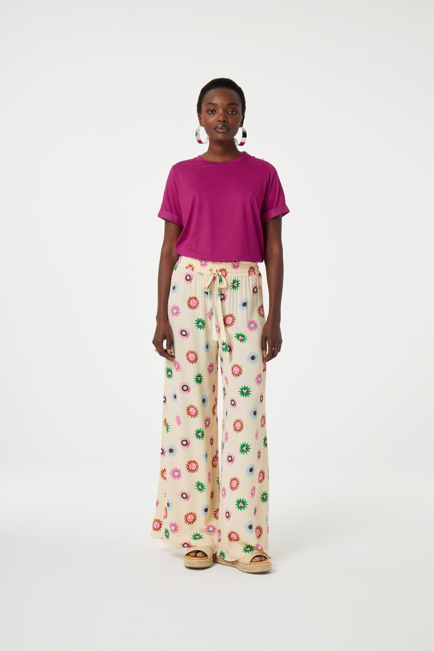 PALAPA TROUSERS WARM WHITE/PINK DREA 2