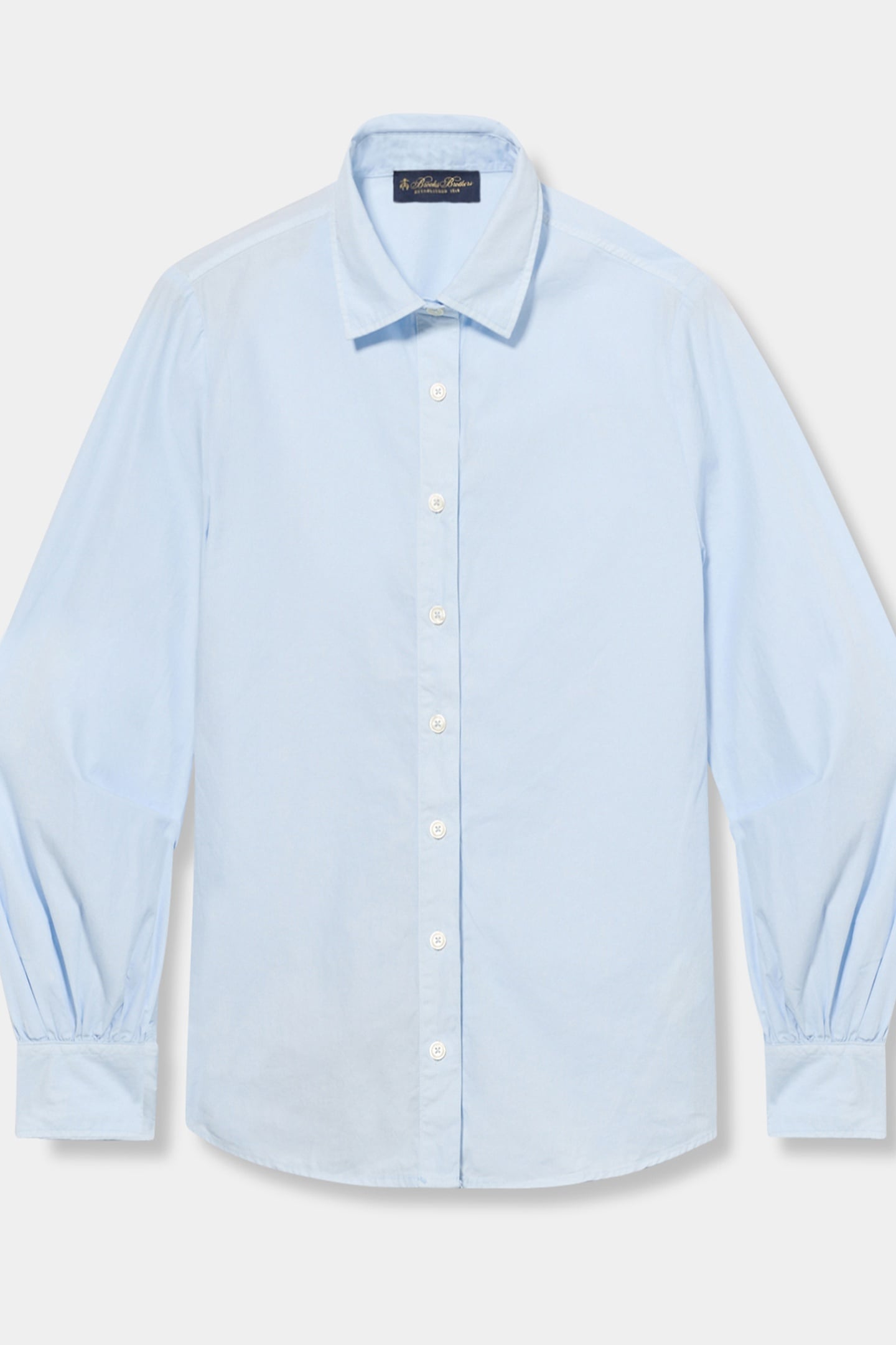 BALLOON SLEEVE SHIRT COTTON SKY BLUE 3