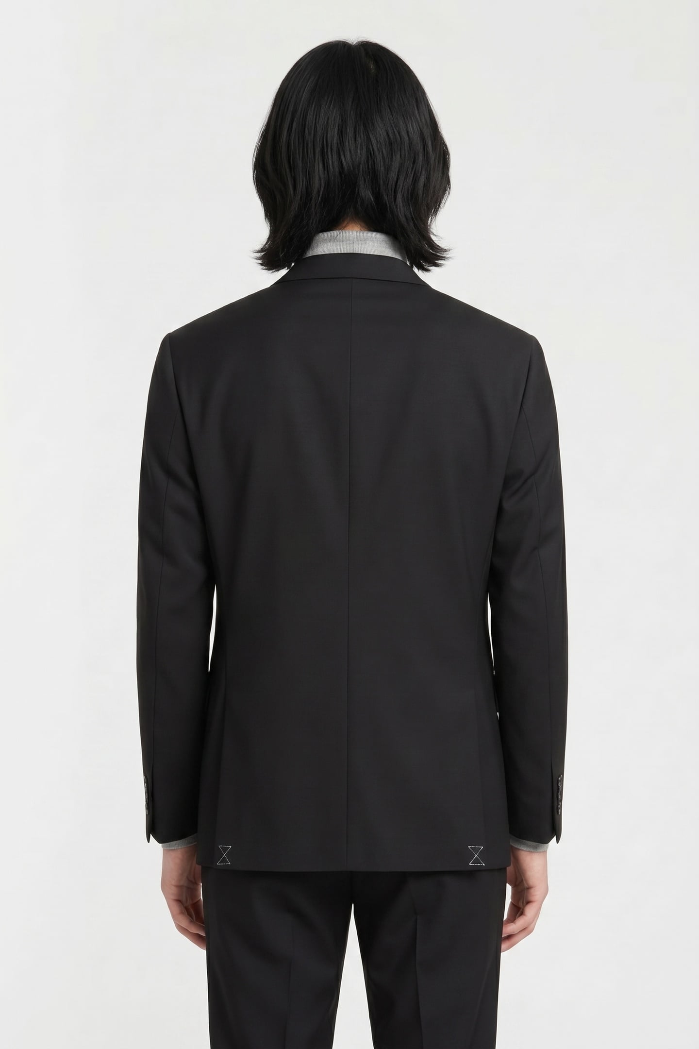 SLIM-FIT TWILL JACKET GREY 2