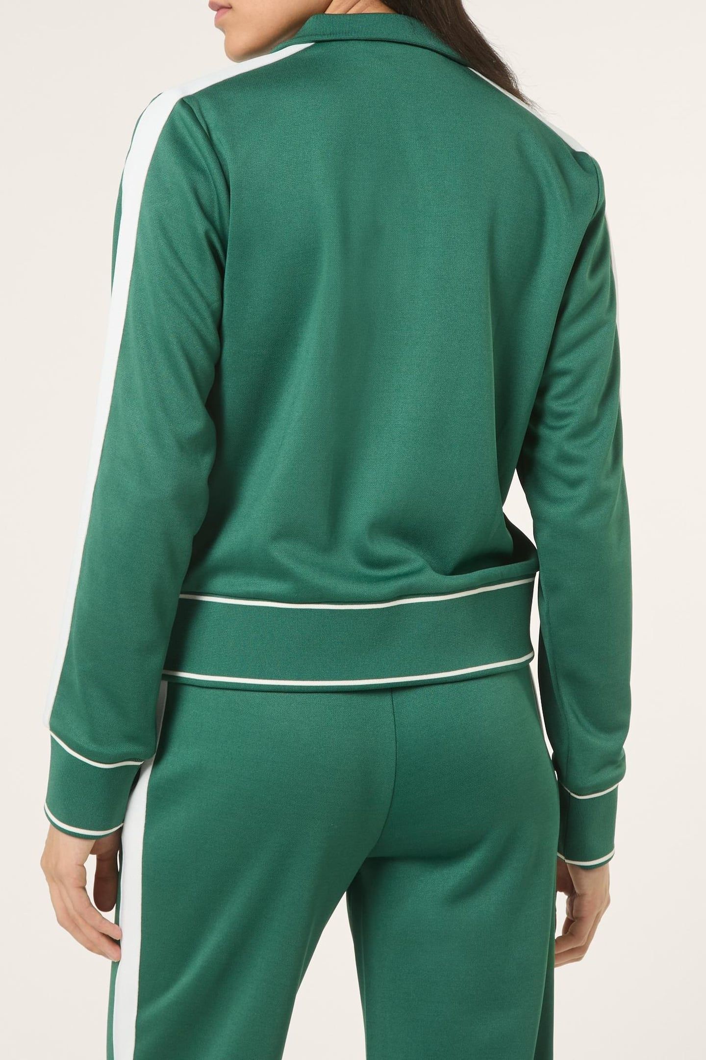 MICHI REGULAR CROPPED TAPED TRACK JACKET POSY GREEN 3