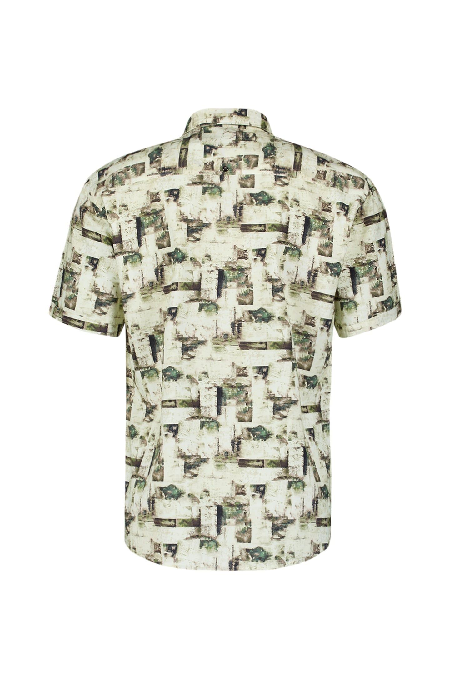 SHIRT SHORT SLEEVE ALLOVER PRINTED GREEN 5