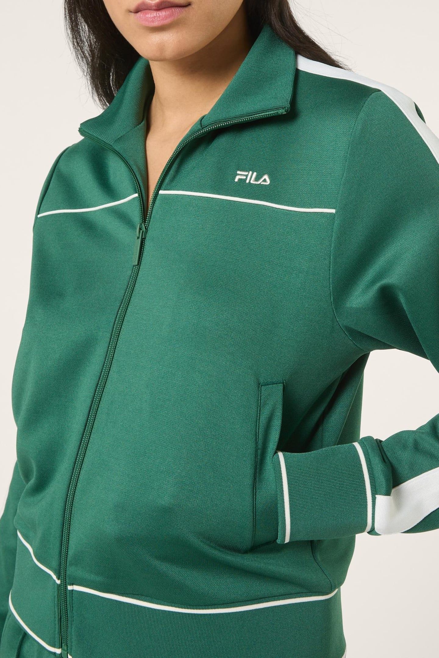 MICHI REGULAR CROPPED TAPED TRACK JACKET POSY GREEN 6