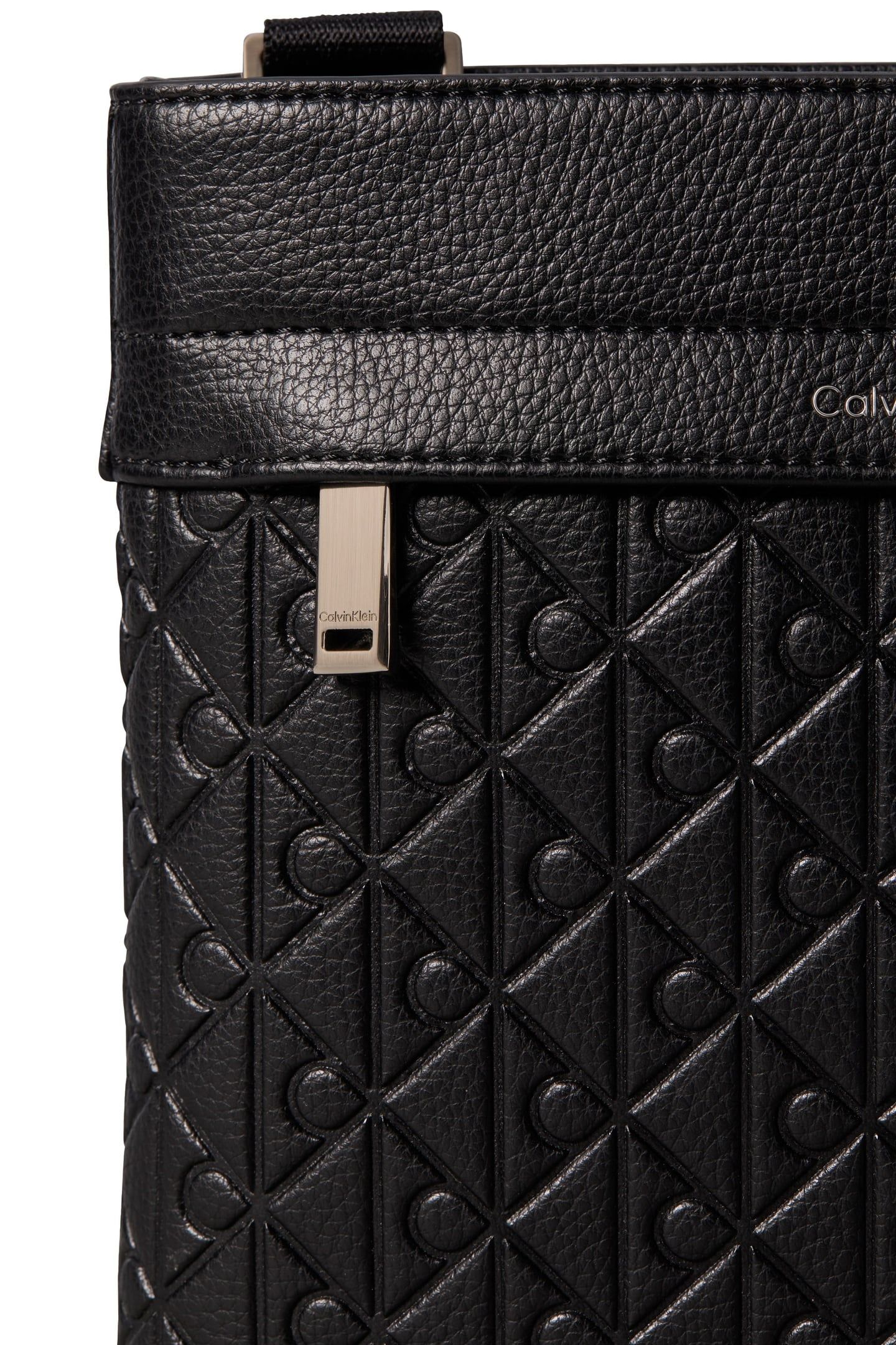 EMBLEM EMBOSS SLING BAG BLACK 4