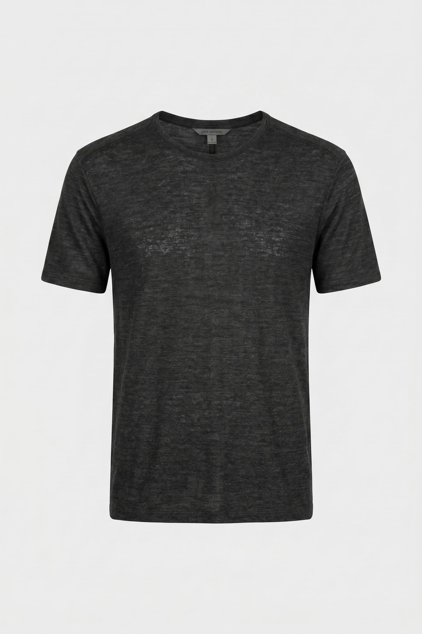 SANTAR REGULAR FIT SS CREW IN VIRGIN WOO CHARCOAL 3