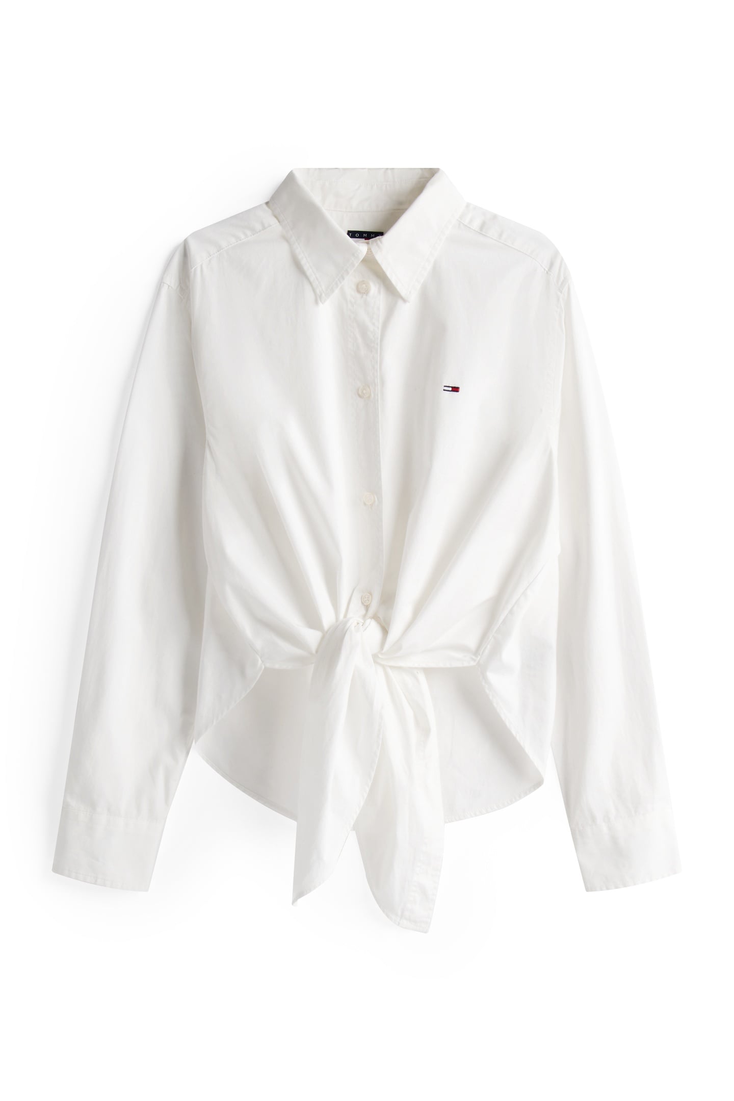 LS TIE FRONT SHIRT ECRU 4