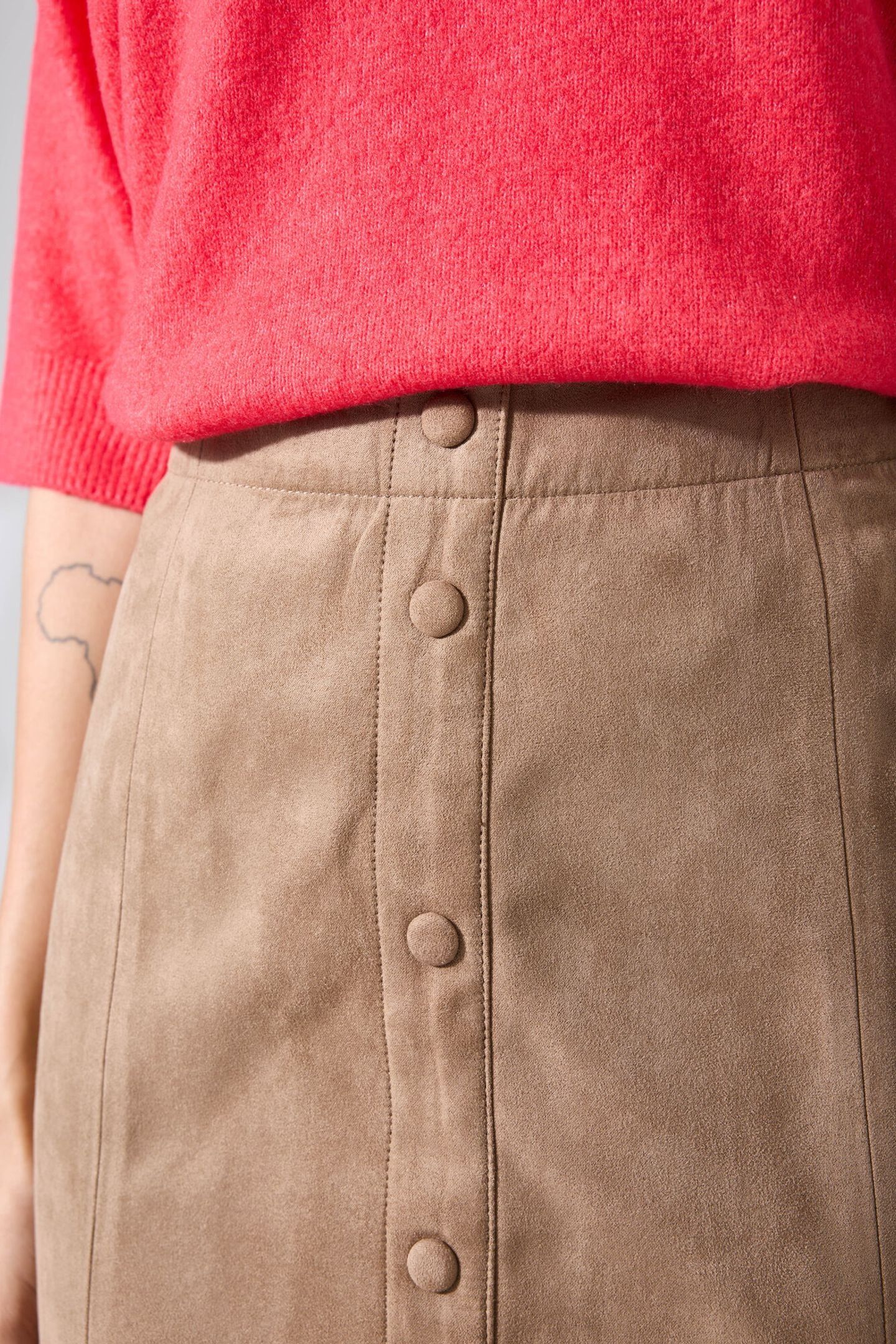 LADIES SKIRT SOFT TAUPE 5