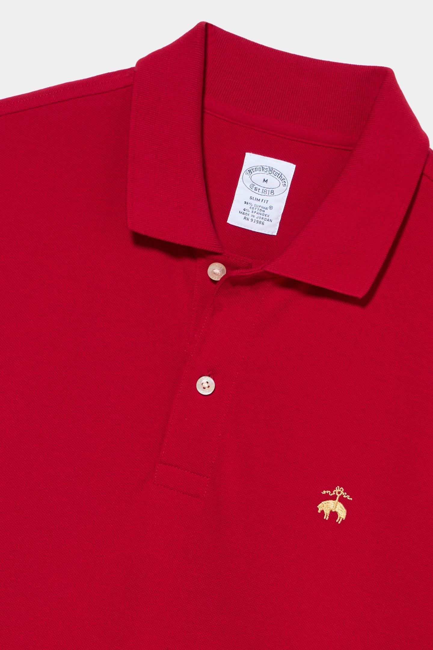GOLDEN FLEECE SUPIMA COTTON POLO RED 2