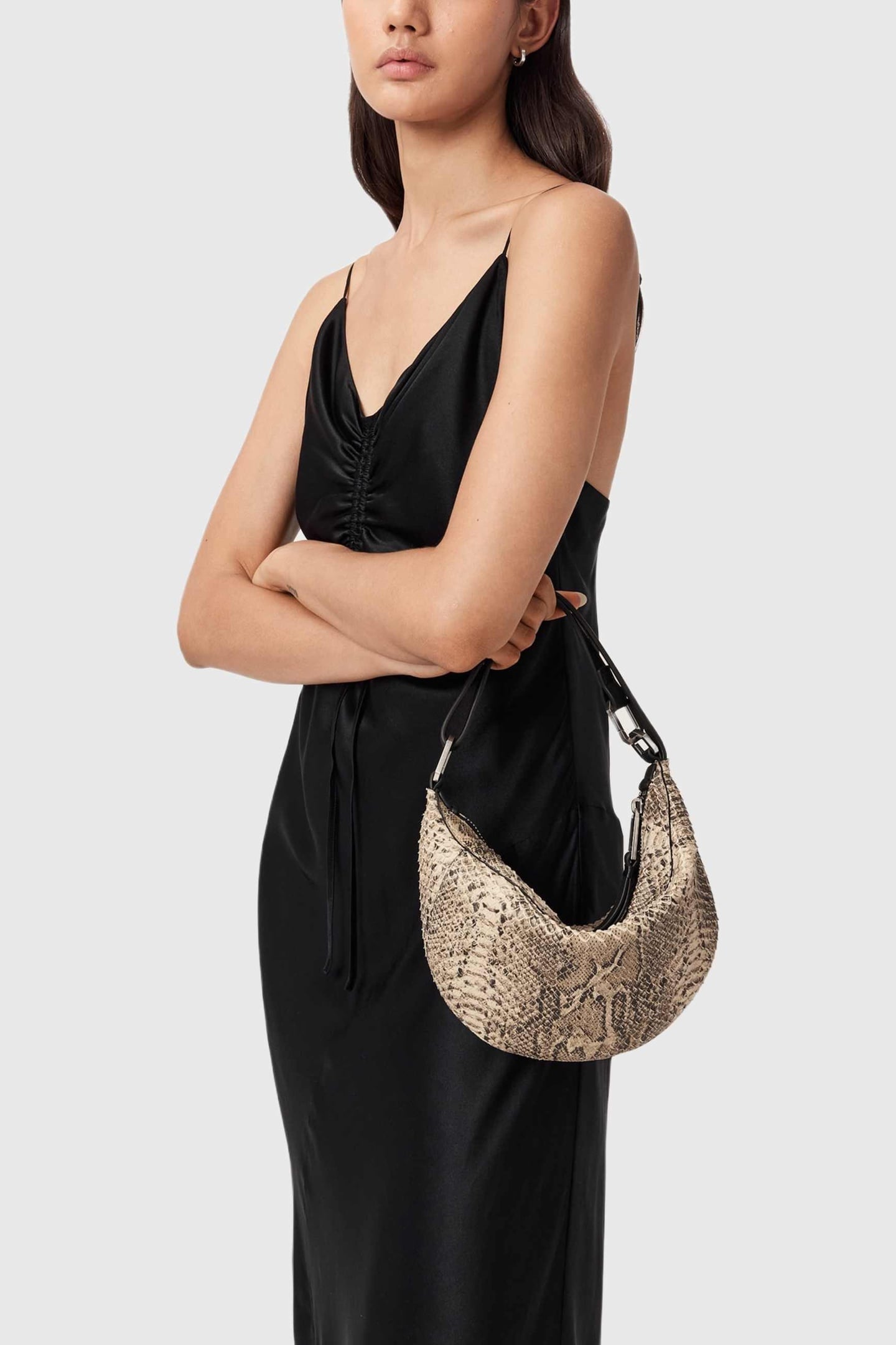 LUNA MICRO SNAKE BAG DESERT WHITE 1