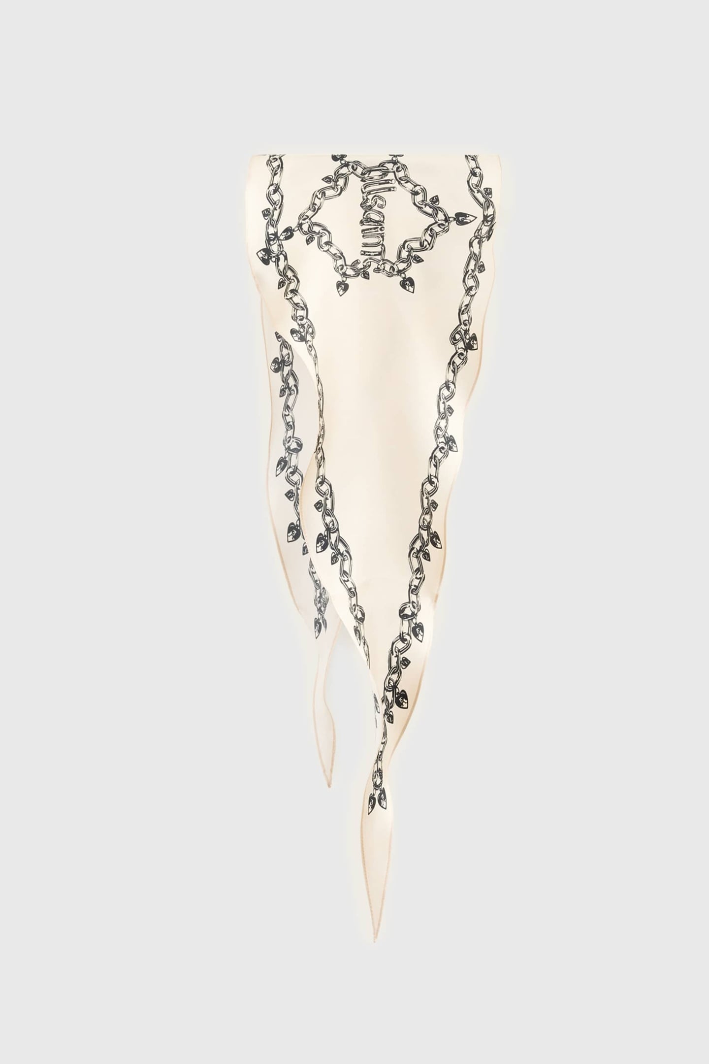 VIDA SKINNY SCARF CHALK 2