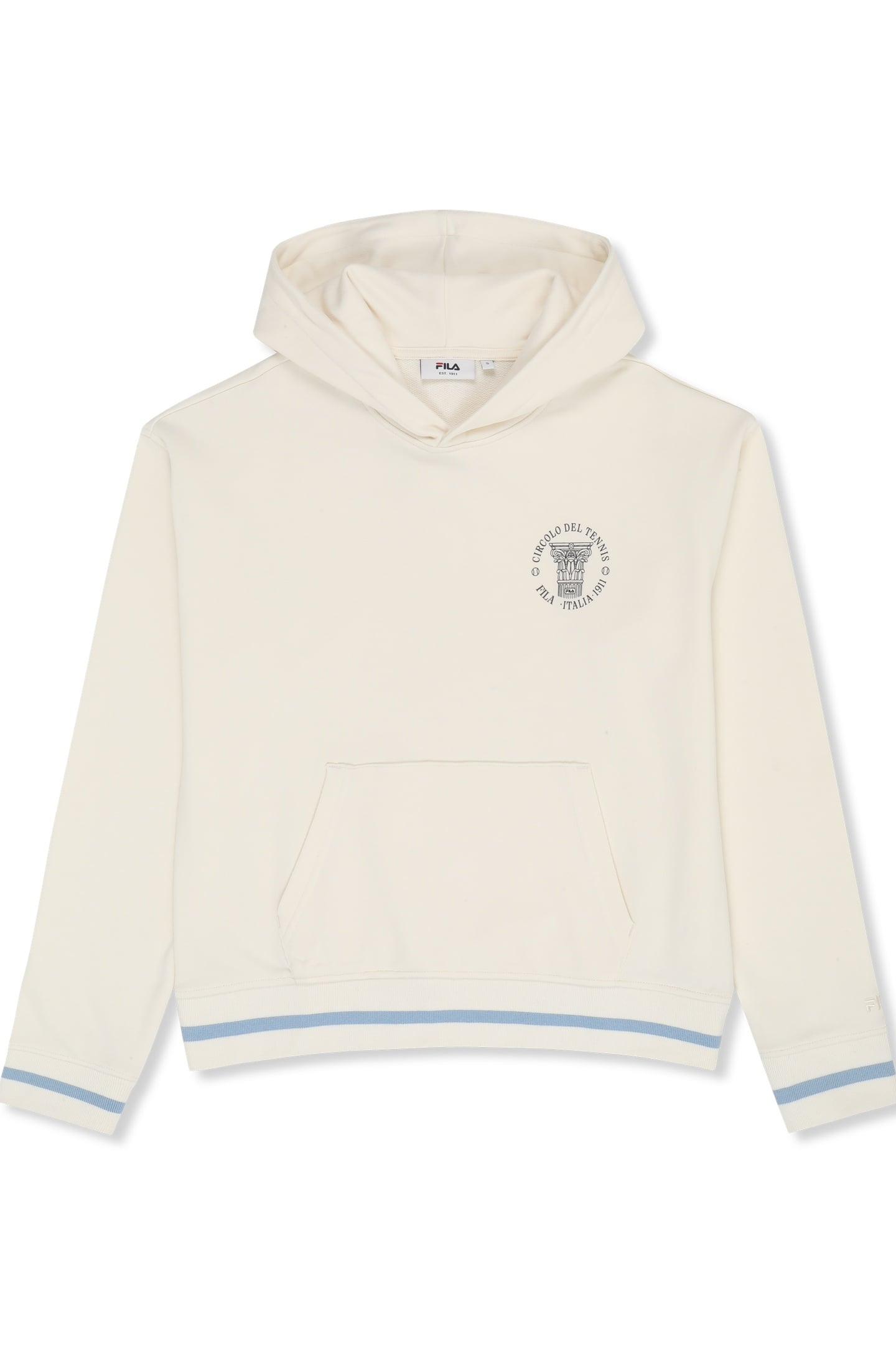 MARLIA RELAXED GRAPHIC HOODIE EGRET 4