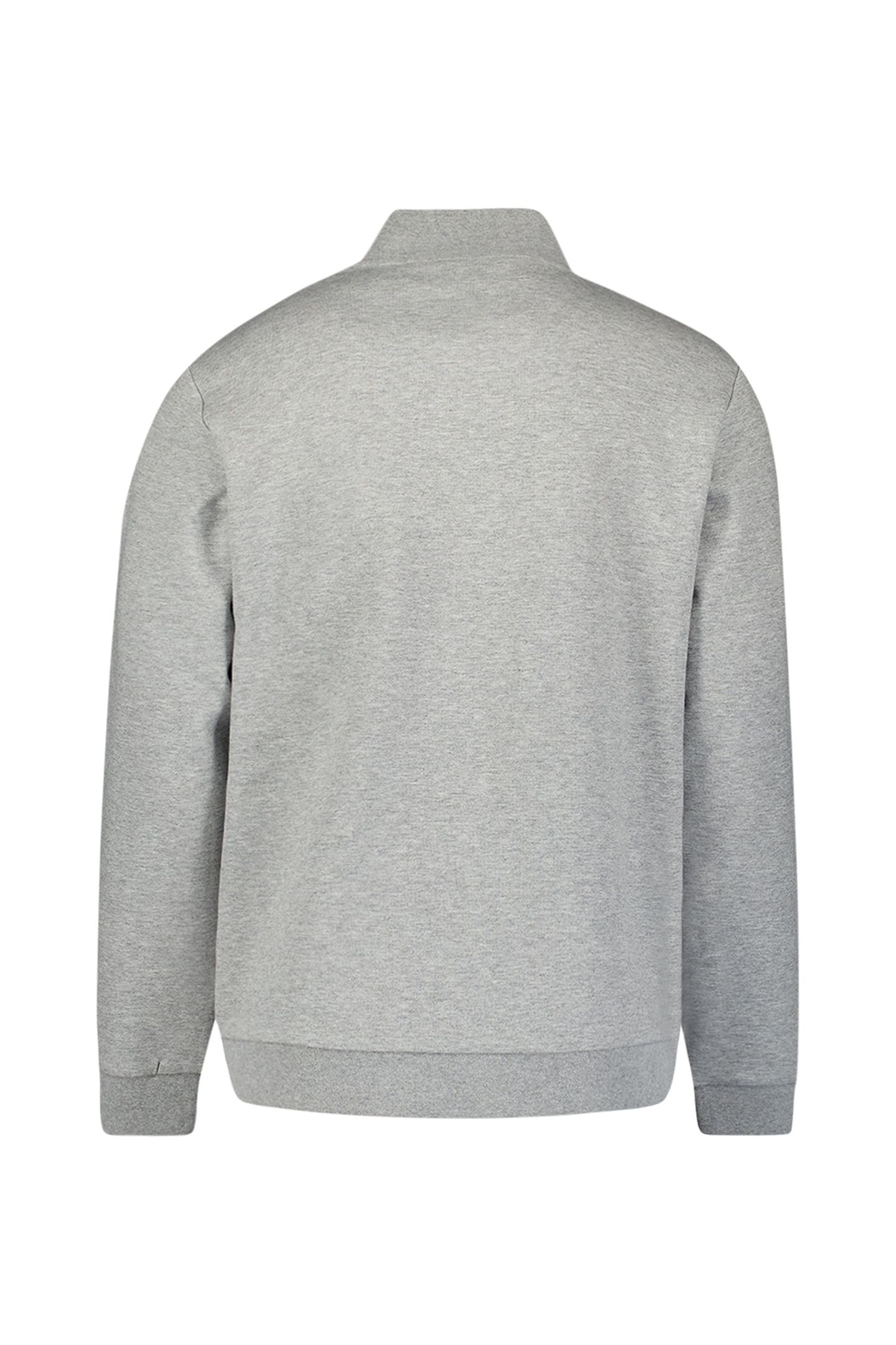 SWEATER FULL ZIPPER JACQUARD MIX GREY MELANGE 6