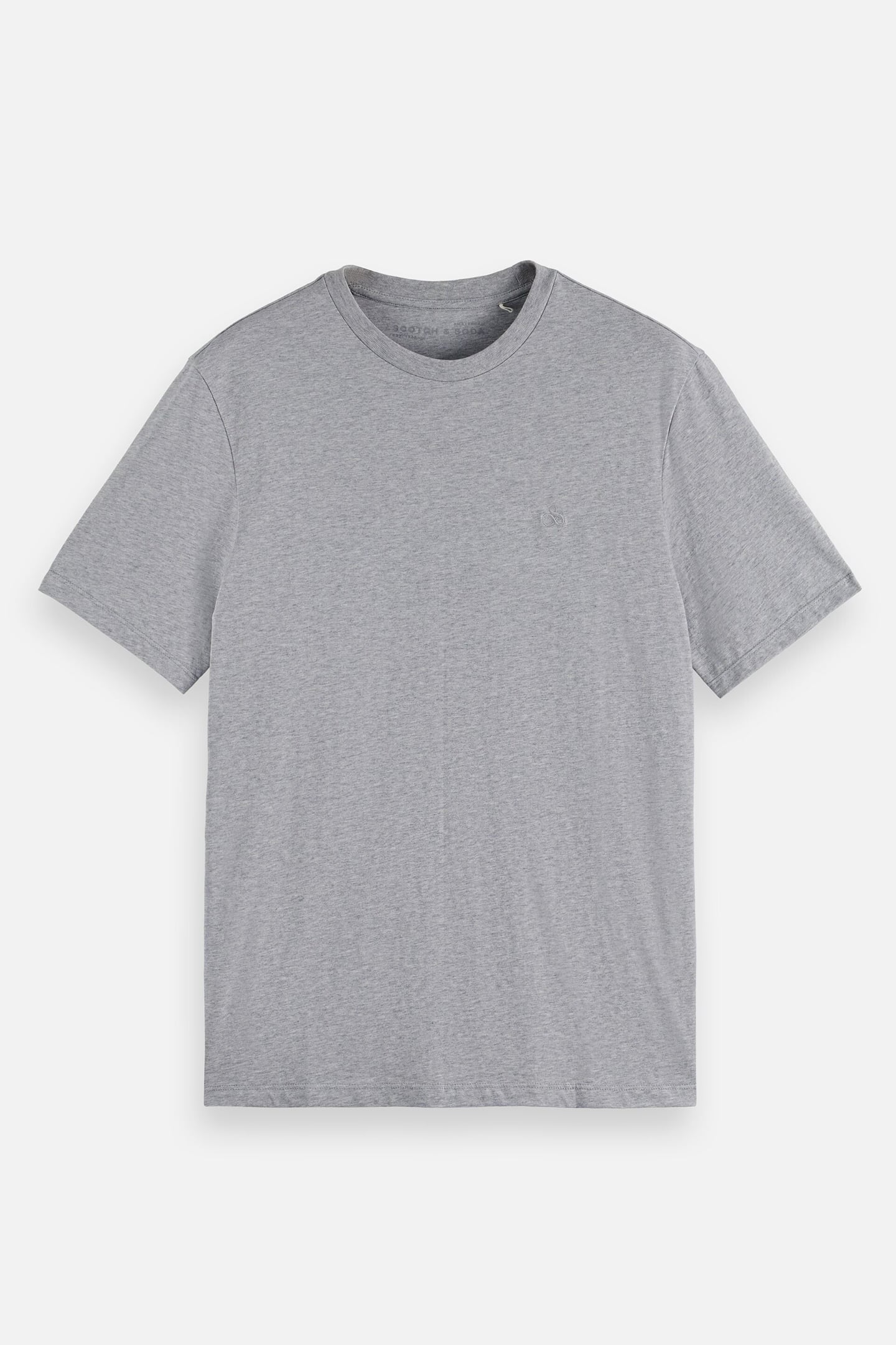 NOS CHEST LOGO REGULAR-FIT T-SHIRT GREY MELANGE 4