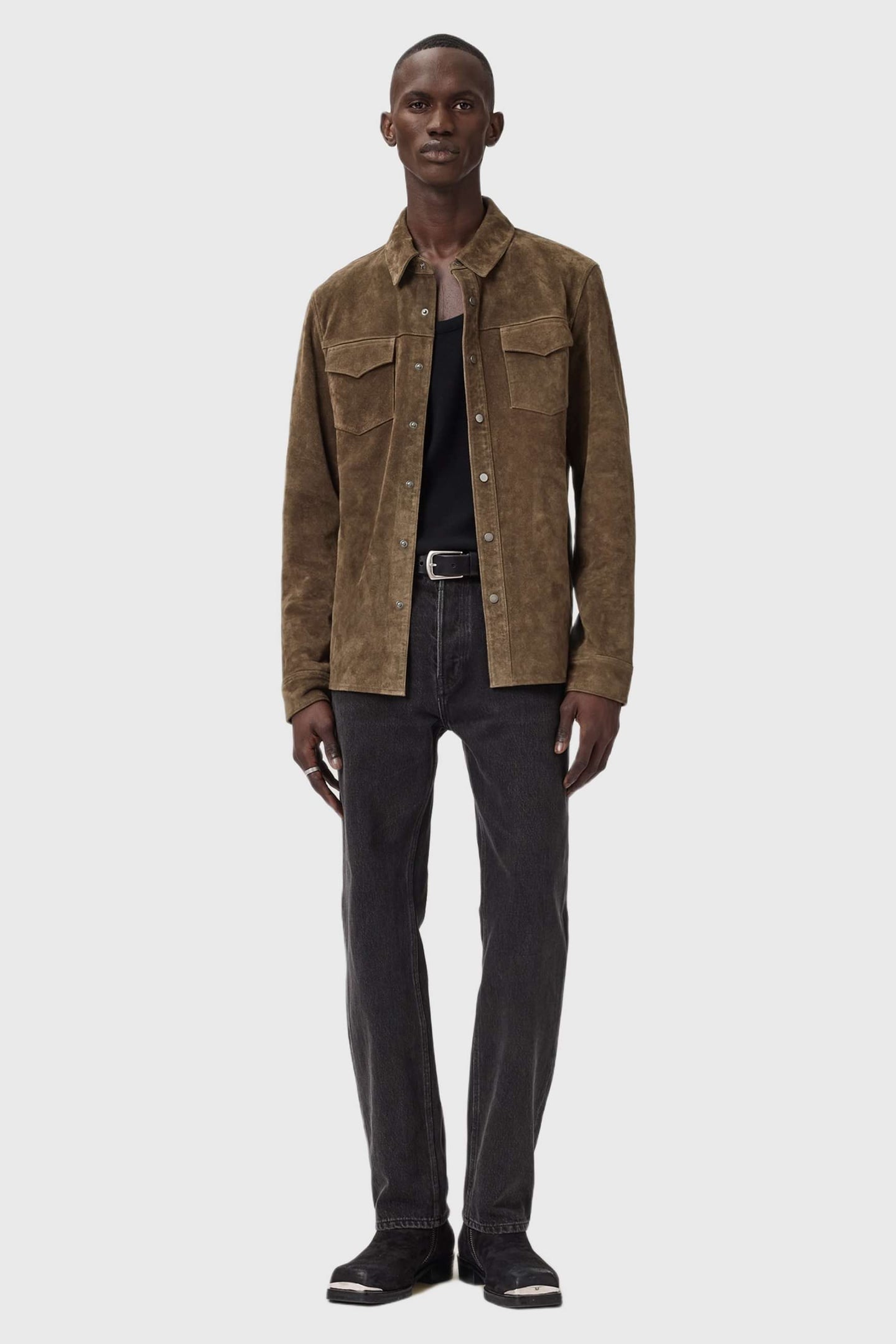 SULLY SUEDE SHIRT BAKER BROWN 5