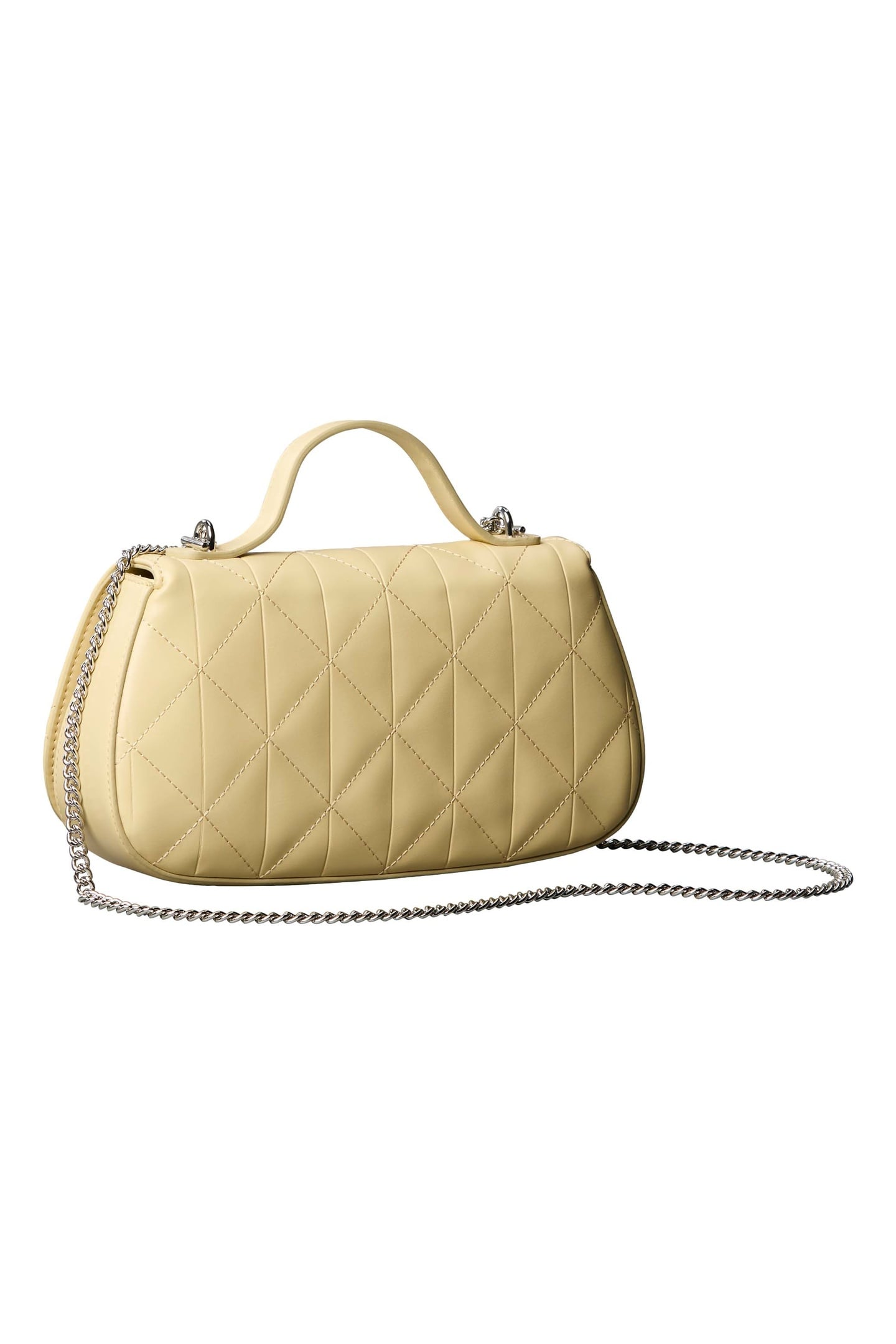 QUILTED TOP HANDLE BAG PARSNIP 3