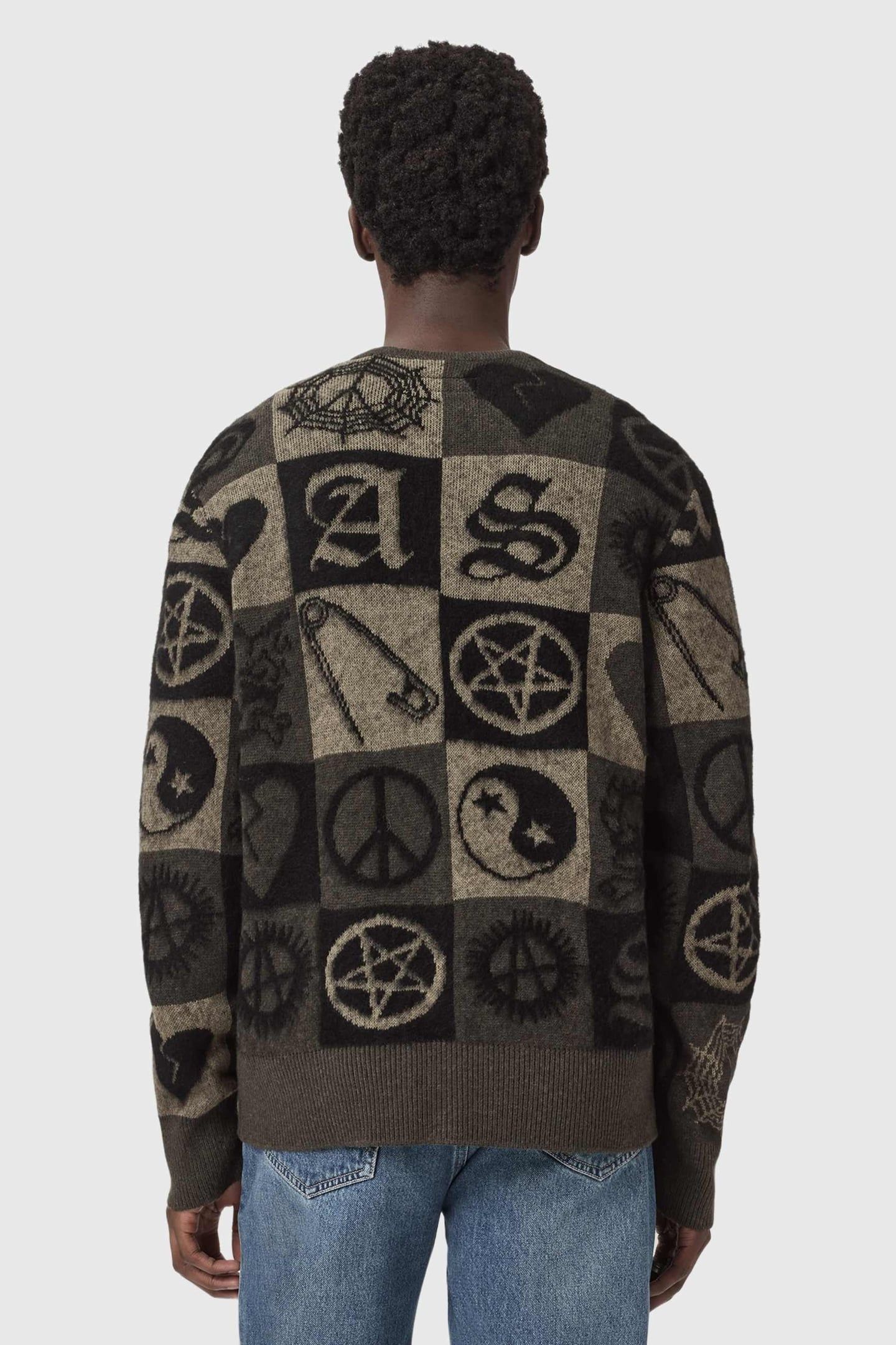 TRAVIS CARDIGAN OLIVE GREEN/BLACK 5