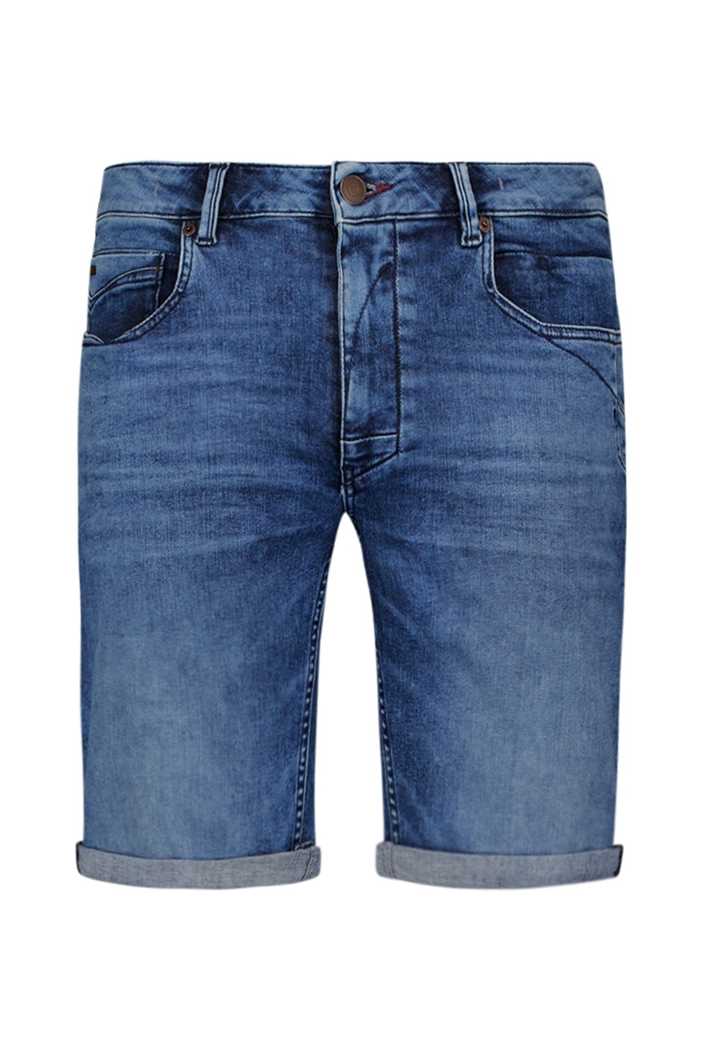 SHORT DENIM STRETCH STONE USED DENIM 4