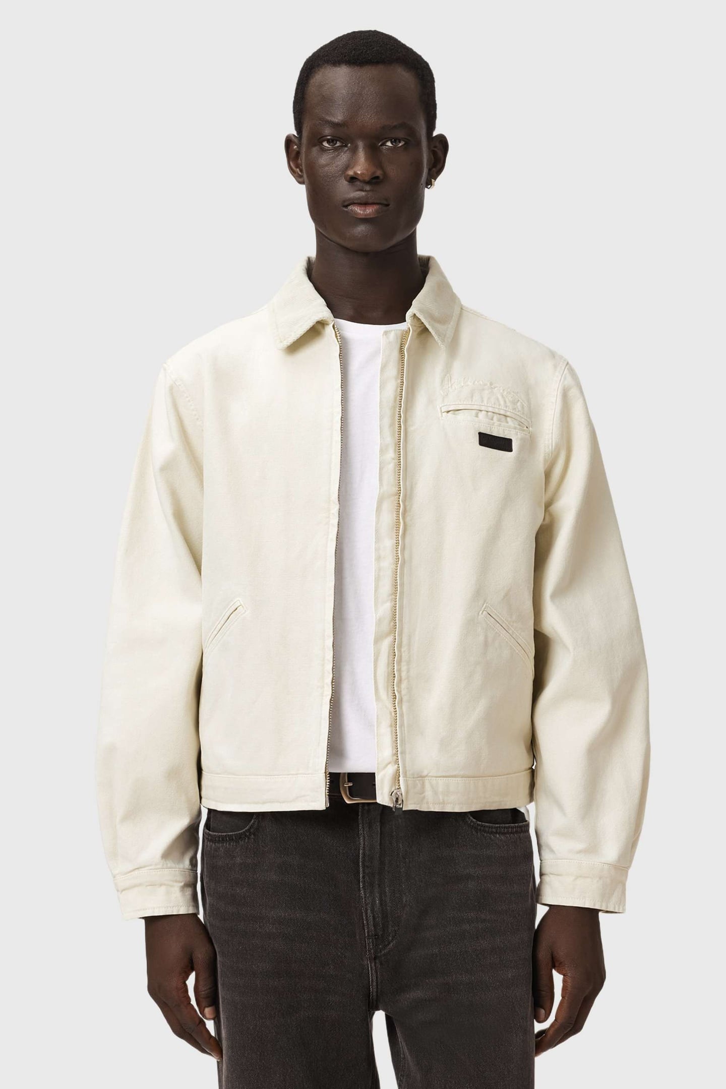 KOREY BORG JACKET PEBBLE WHITE 3