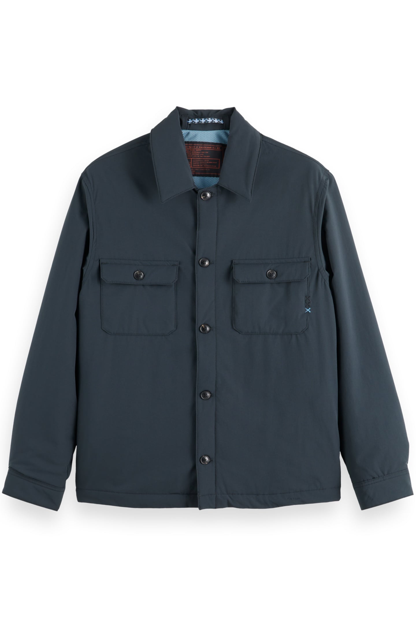 PADDED NYLON-BLEND OVERSHIRT BLACK 1