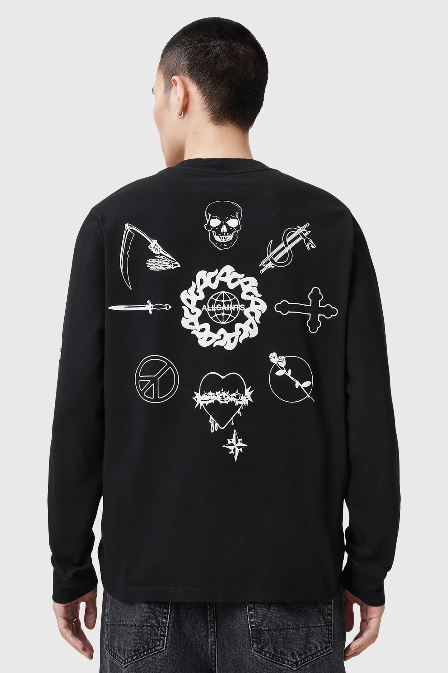 ORBITAL LS CREW WASHED BLACK 5