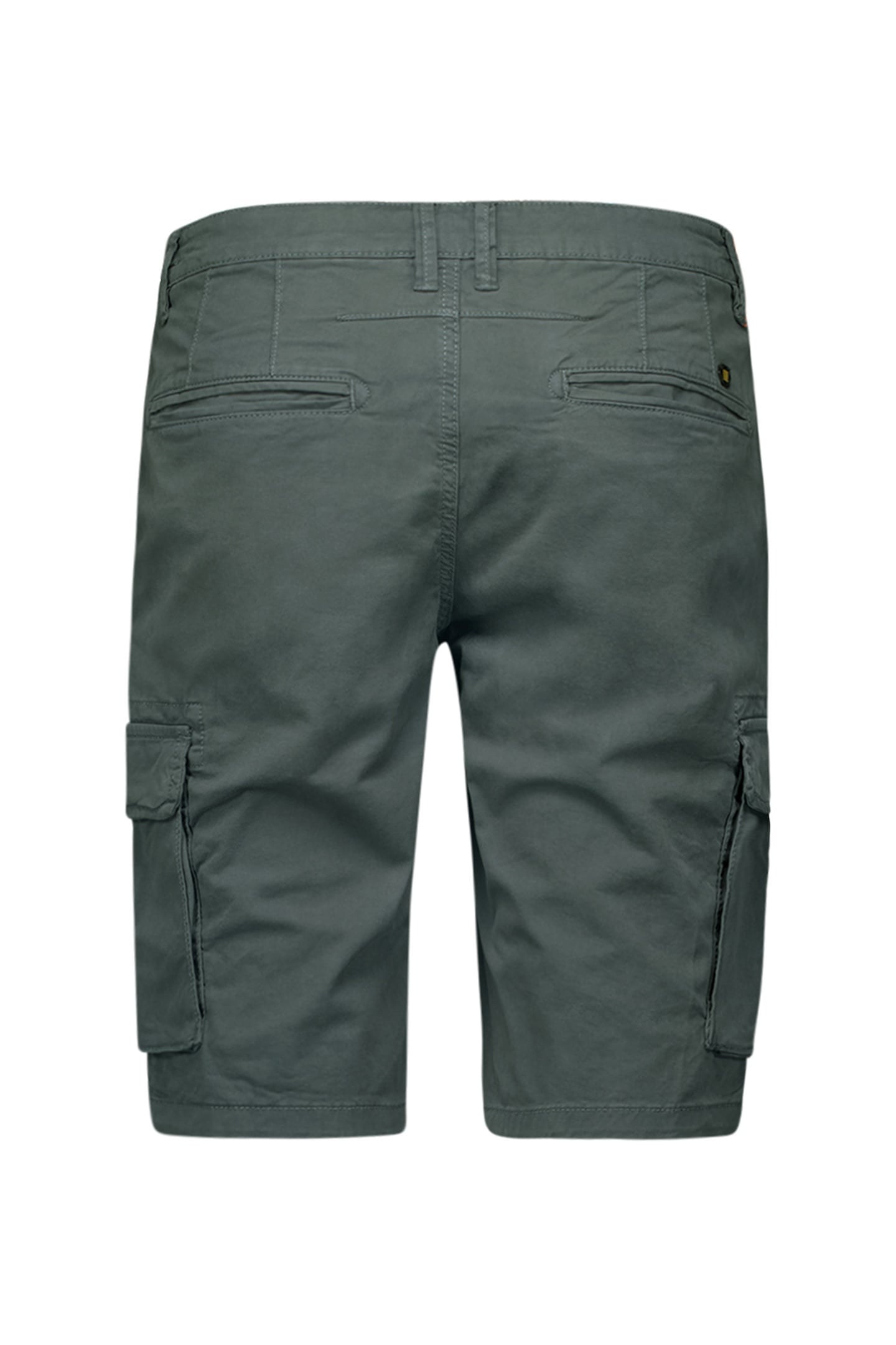 SHORT CARGO GARMENT DYED + STONE WASHED STRETCH DARK STEEL 5
