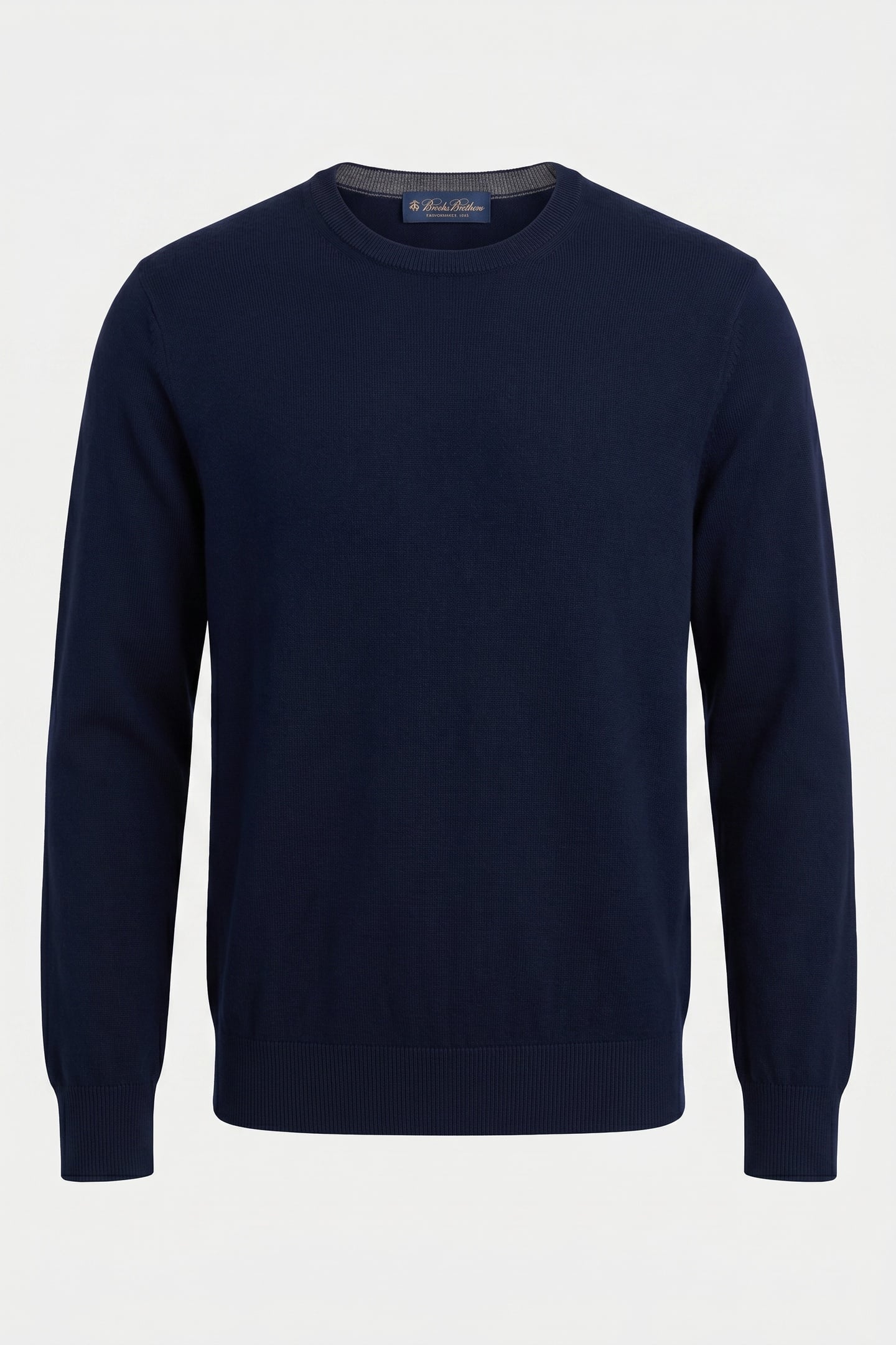 MERINO WOOL CREW-NECK SWEATER NAVY 5