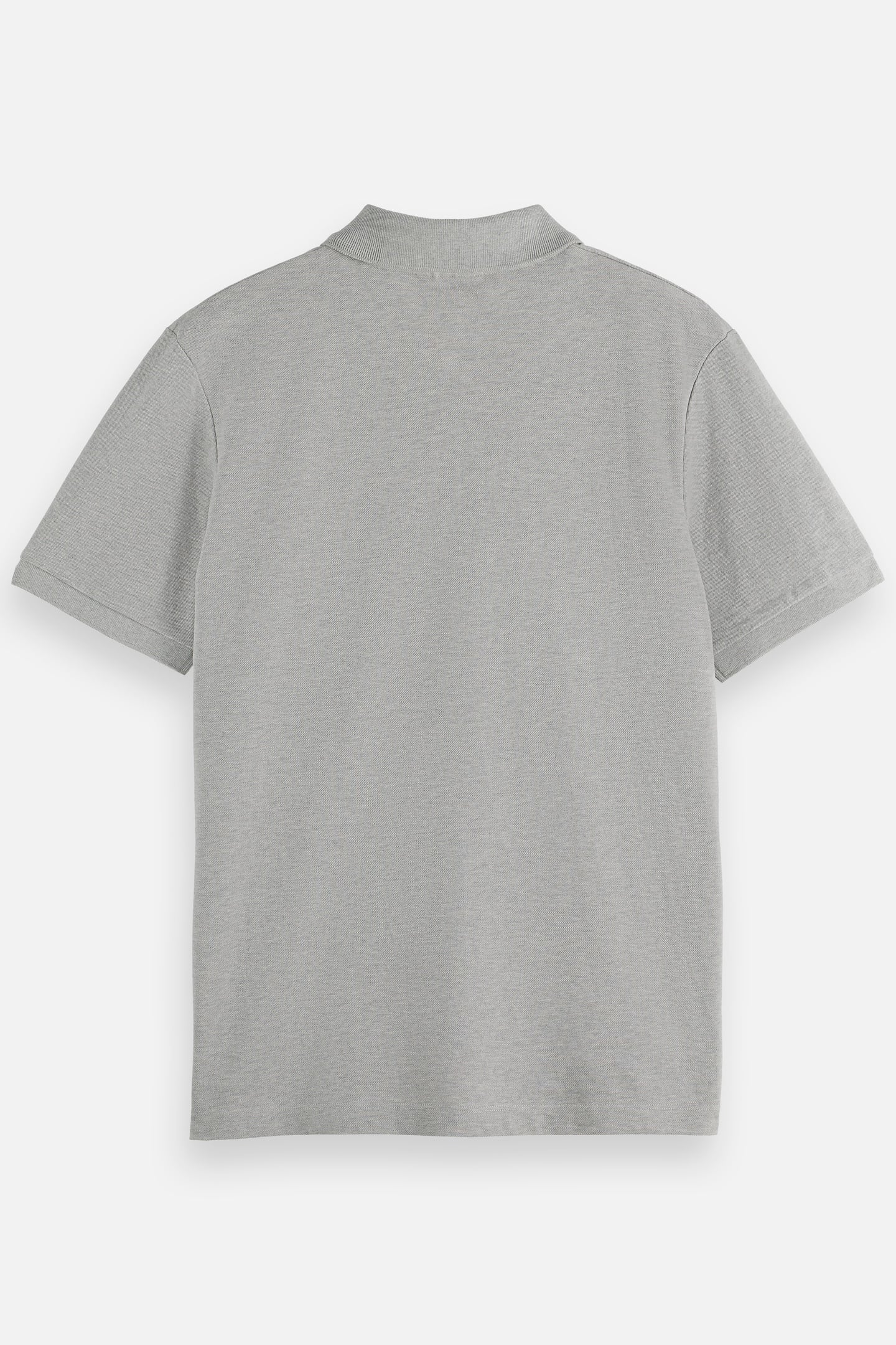NOS CHEST LOGO REGULAR-FIT PIQUE POLO GREY MELANGE 5