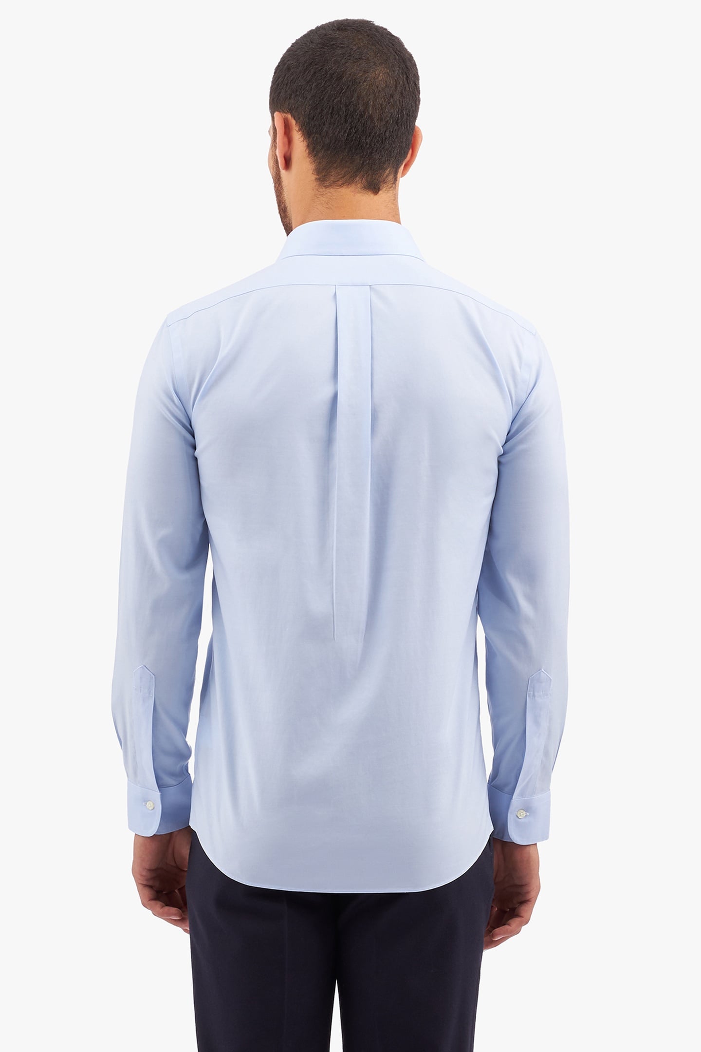 SLIM FIT NON-IRON STRETCH COTTON SHIRT WITH AINSLEY COLLAR L 3