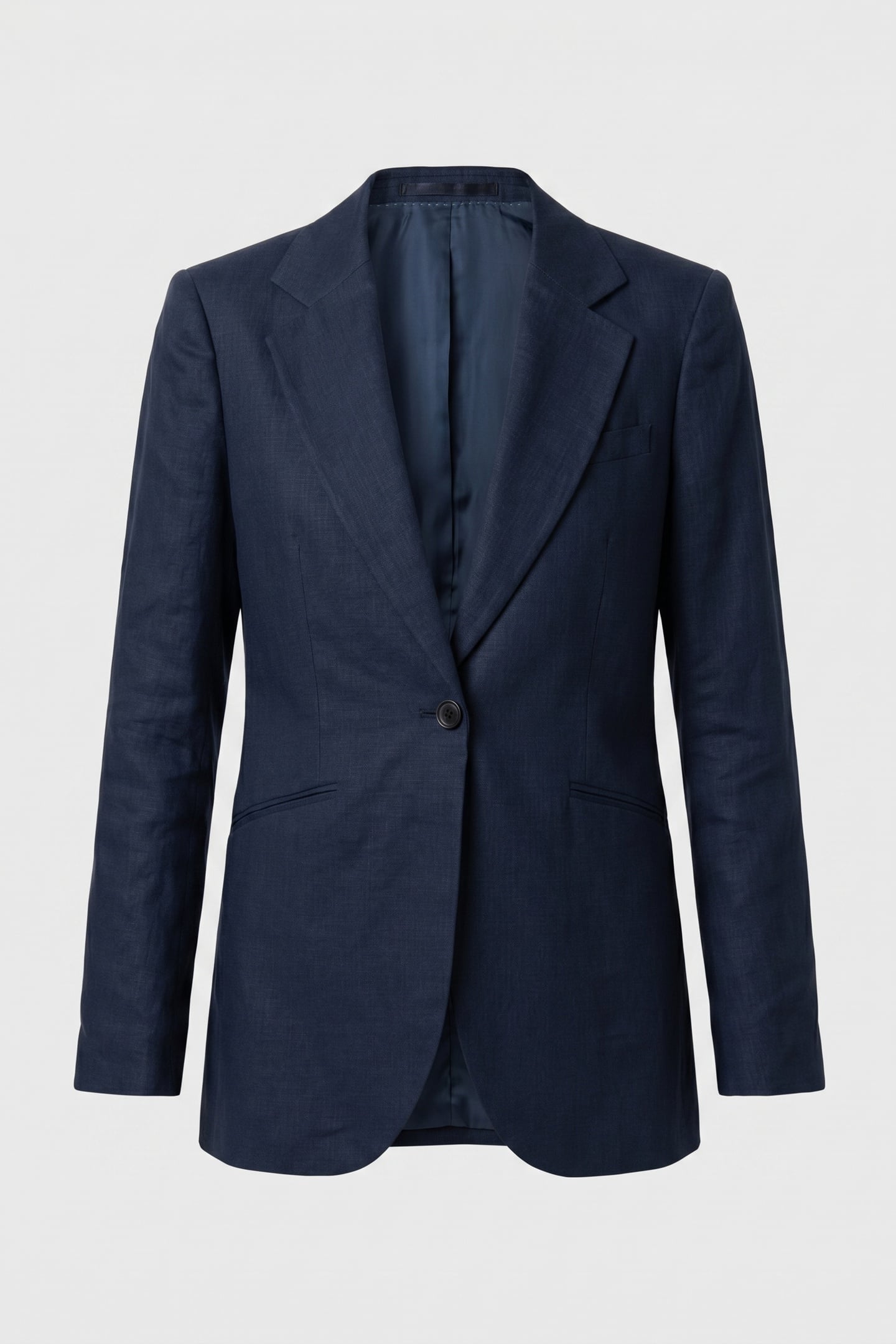 IRISH LINEN SINGLE-BREASTED BLAZER INDIGO 5