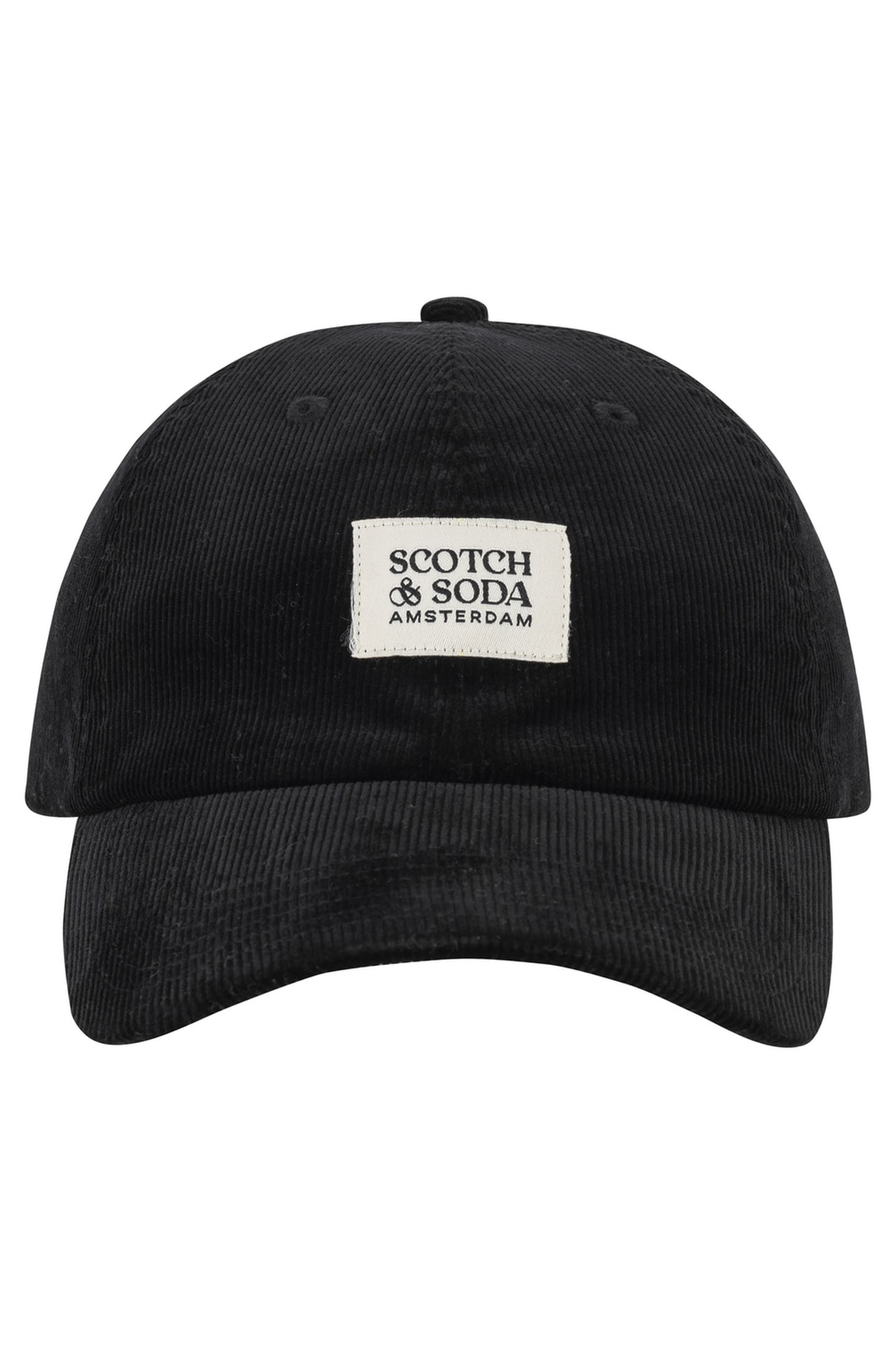 UNISEX S&S CORDUROY ADJUSTABLE CAP BLACK TRADITIONAL 2