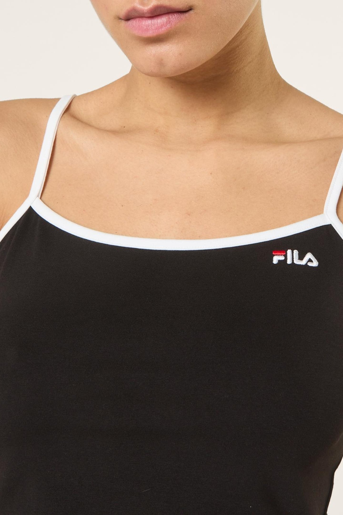 RENELLA CROPPED SPAGETTI STRAP TOP BLACK 6