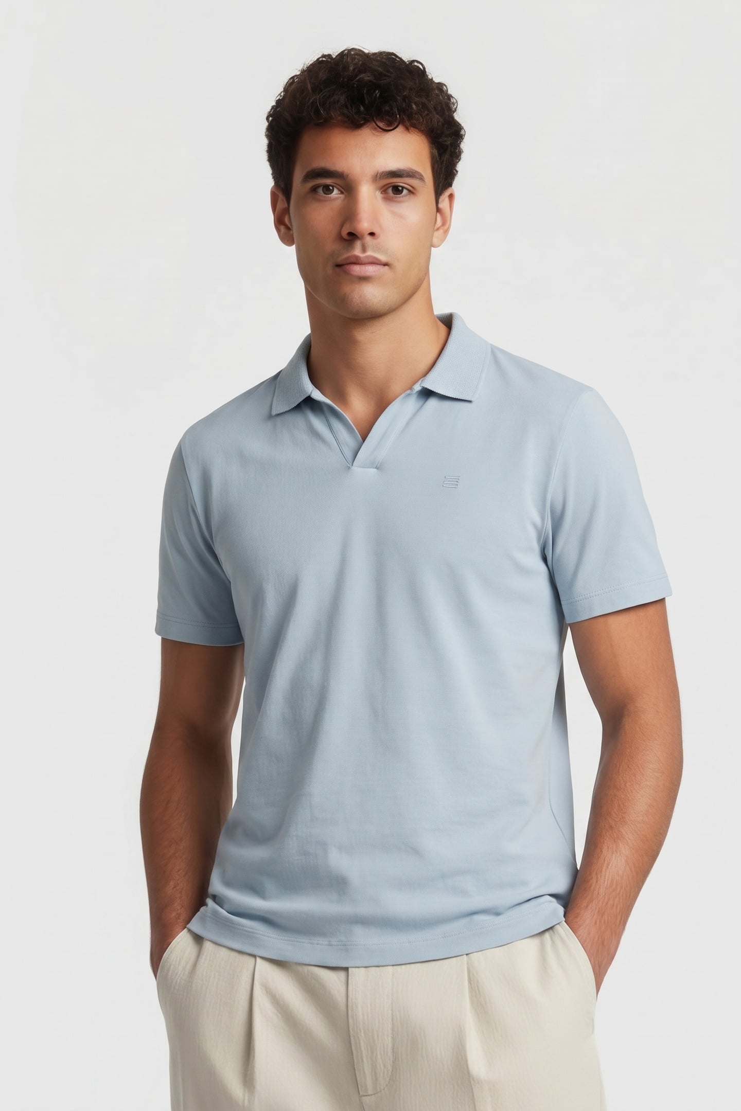 POLO V SOLID STRETCH ICE 1