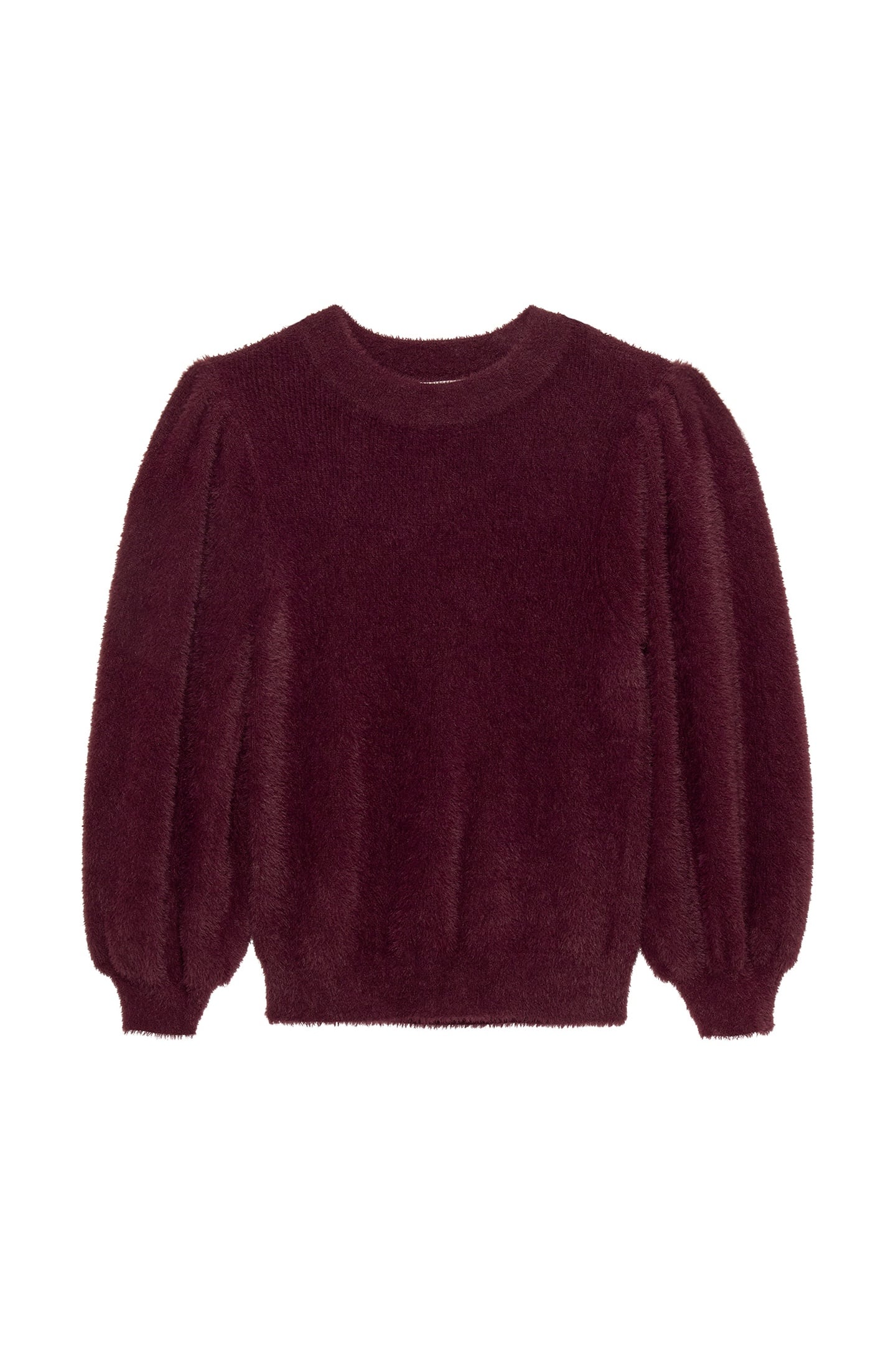 FUZZY PUFF SLEEVE KNIT WINETASTING 4