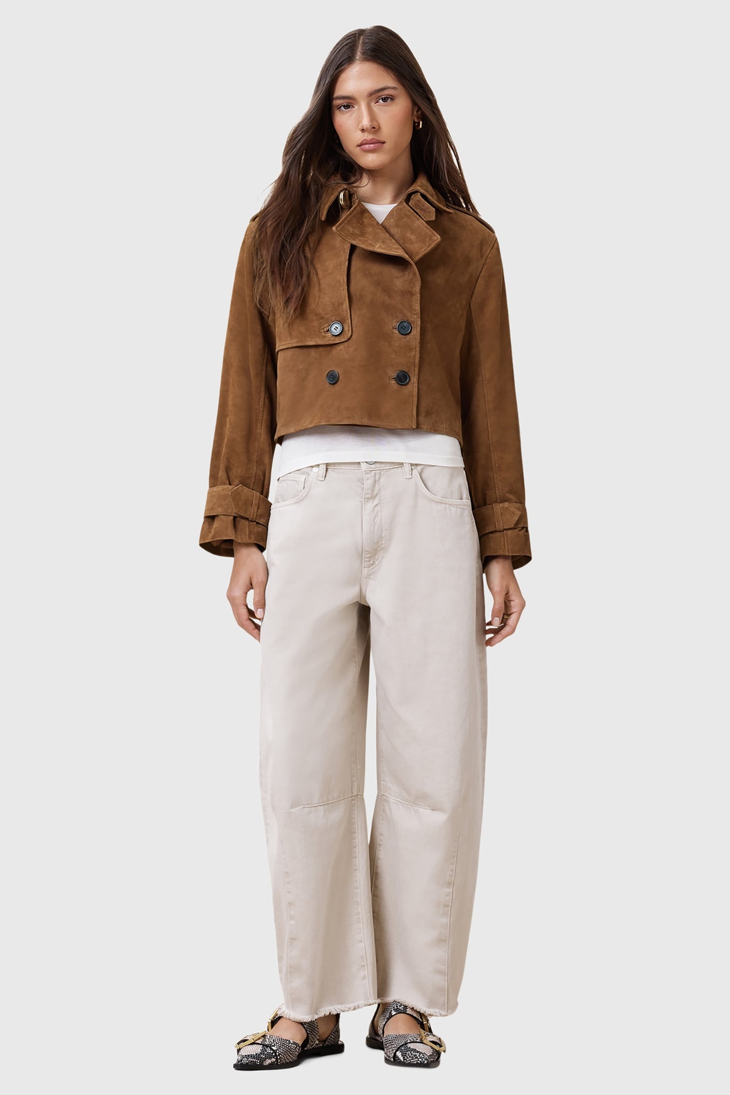 HENDRY SUEDE C TRNCH SUGAR BROWN 1