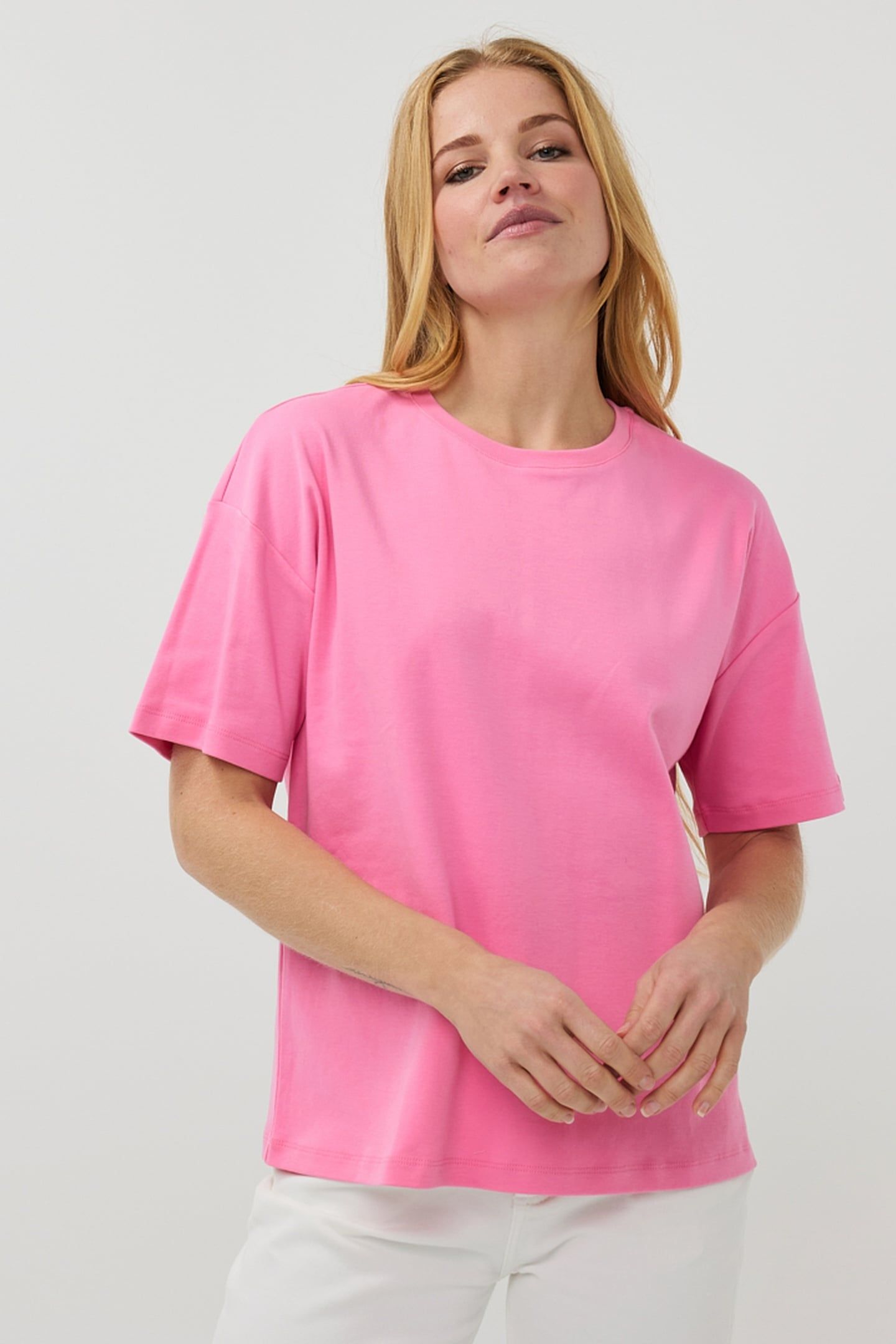 T-SHIRT OVERSIZED BASIC ROSE 2