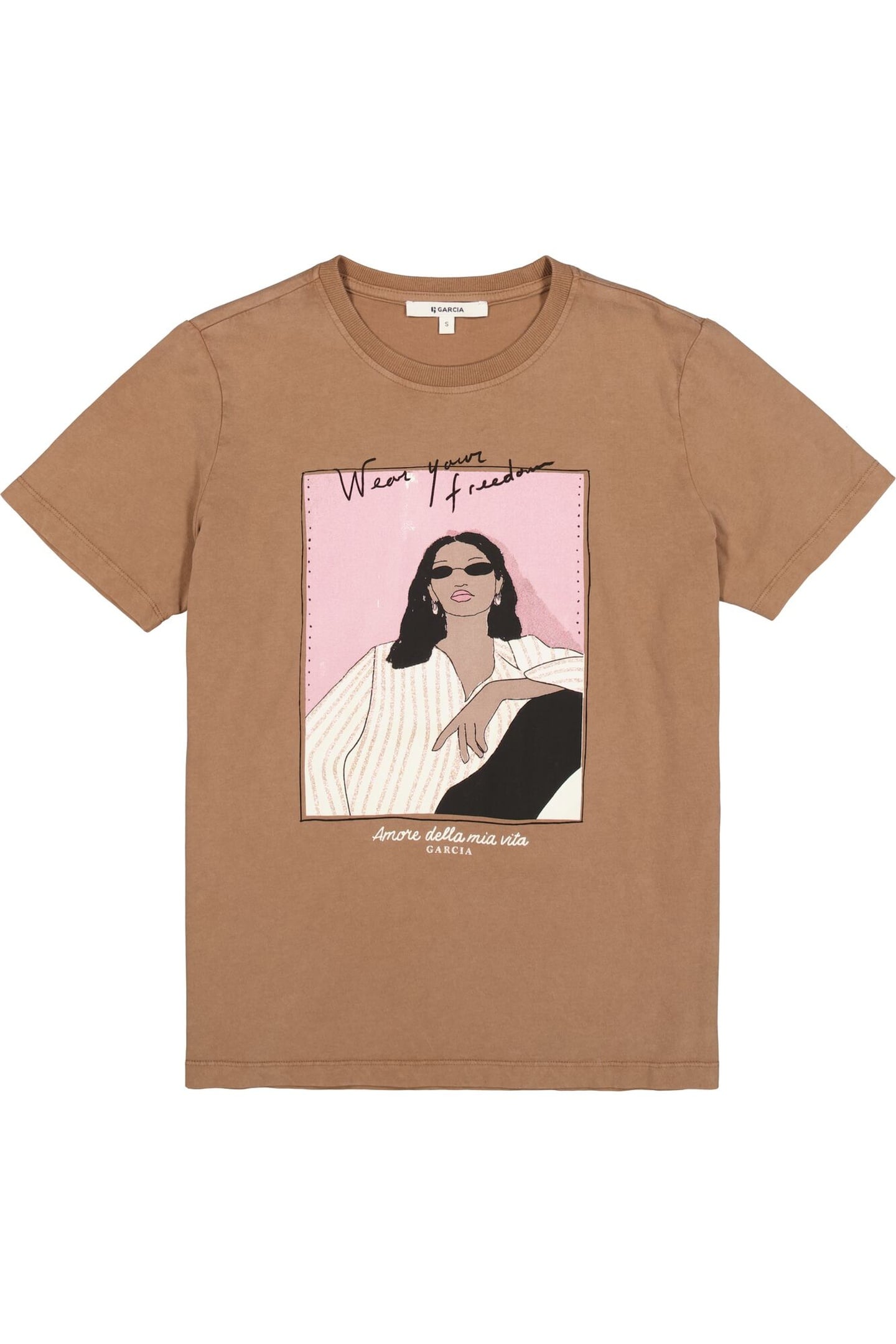 LADIES T-SHIRT SS SOFT TAUPE 4