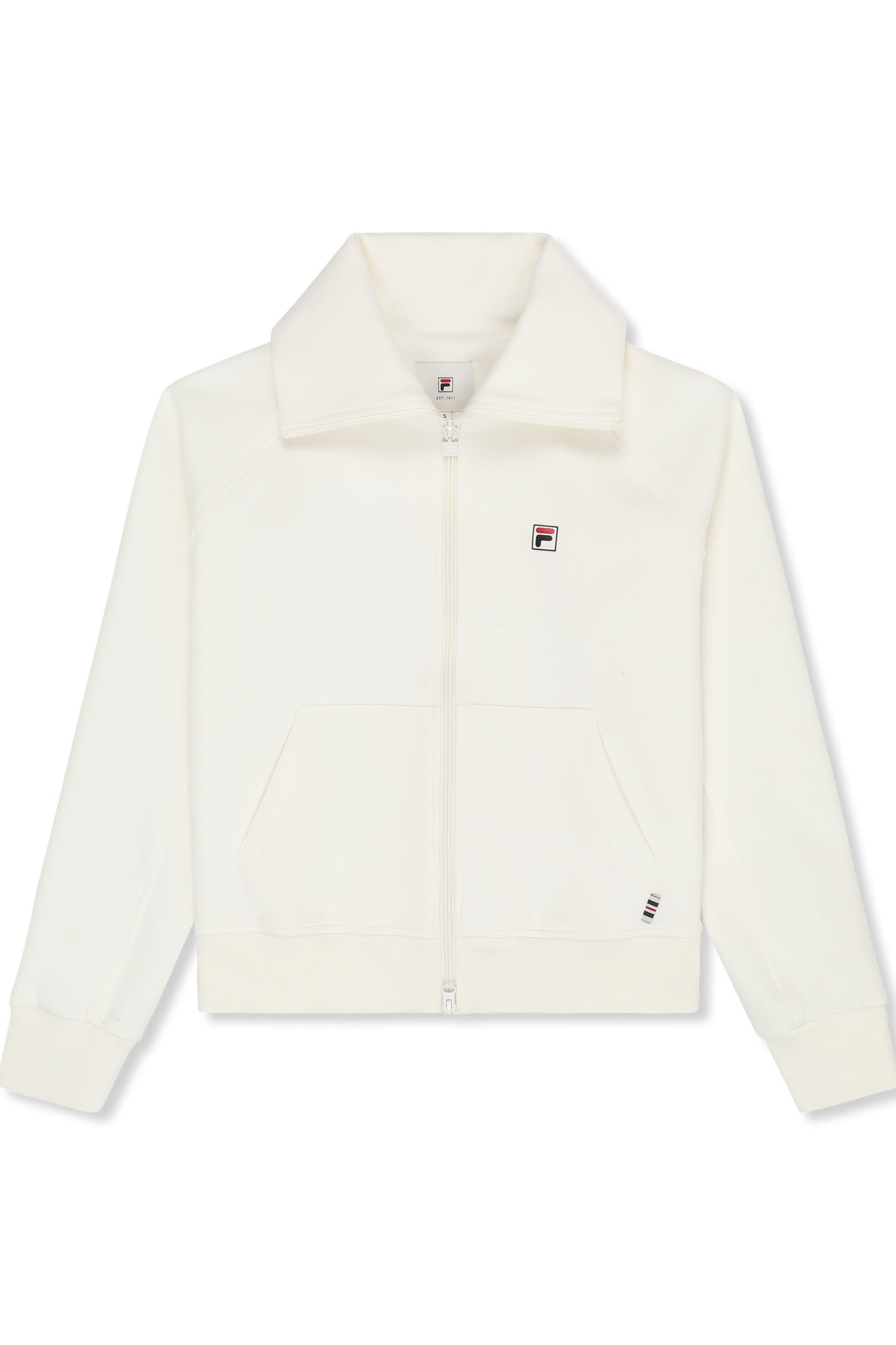 MONTELORO RELAXED HIGH COLLAR SCUBA JACKET EGRET 4
