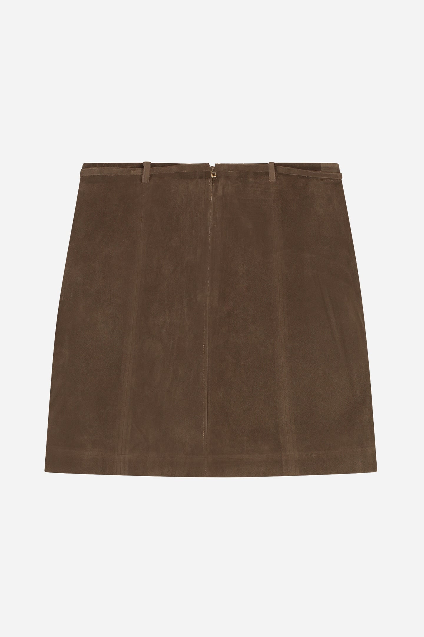 NOUS SOMMES LABELS – PENNIE FAUX SUEDE SKIRT BROWN 4