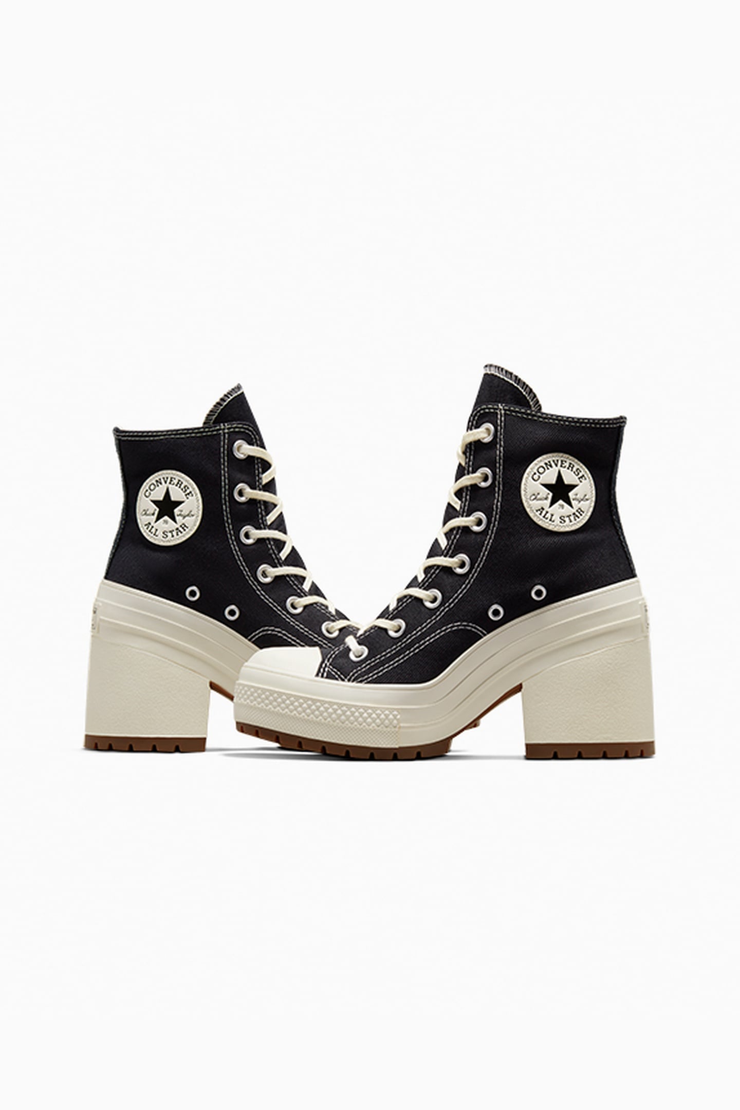 UNISEX CHUCK 70 DE LUXE HEEL HI BLACK/EGRET 2
