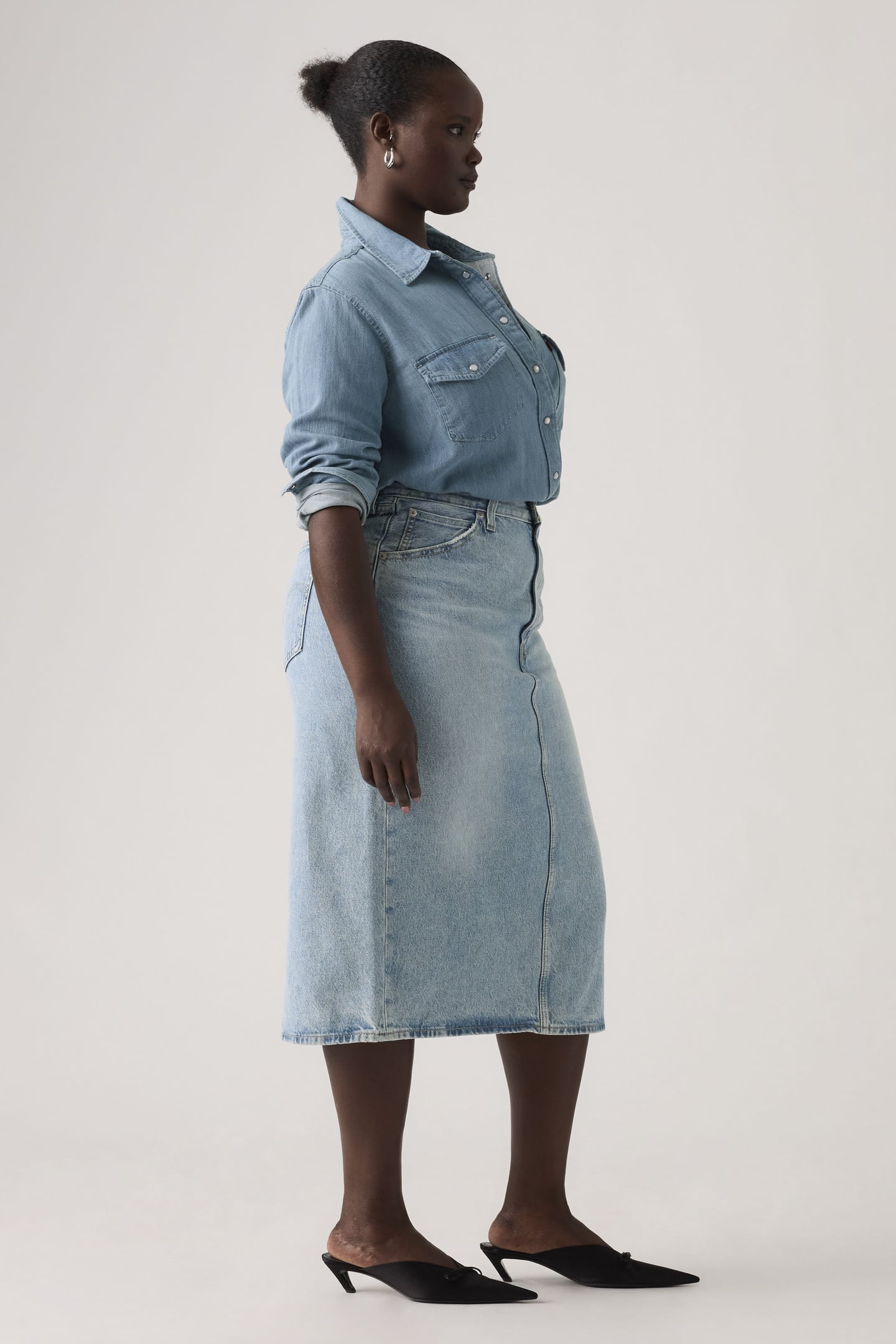 HIGH RISE BACK SLIT SKIRT 7