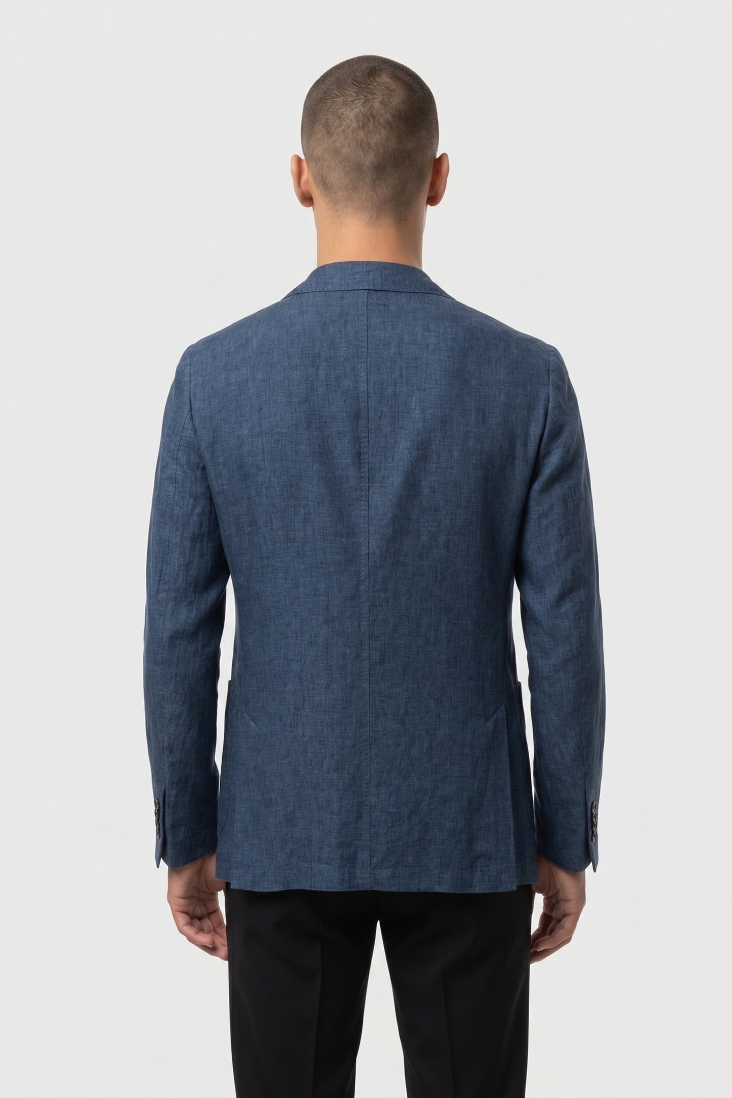 JACKET REGULAR LINING LINEN BLUE 2