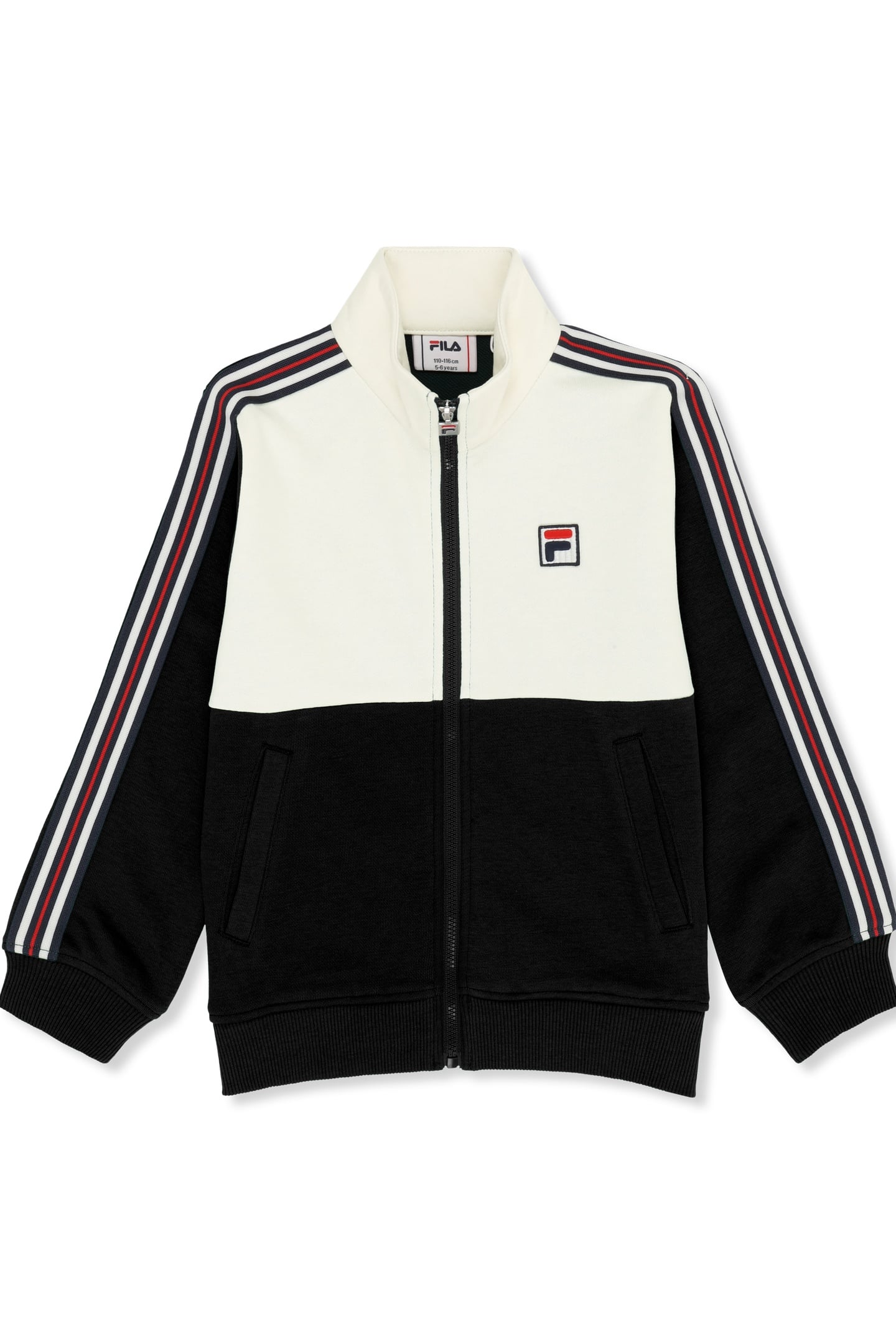 MONTEREGGI REGULAR HERITAGE TAPE TRACK JACKET BLACK-EGRET 1