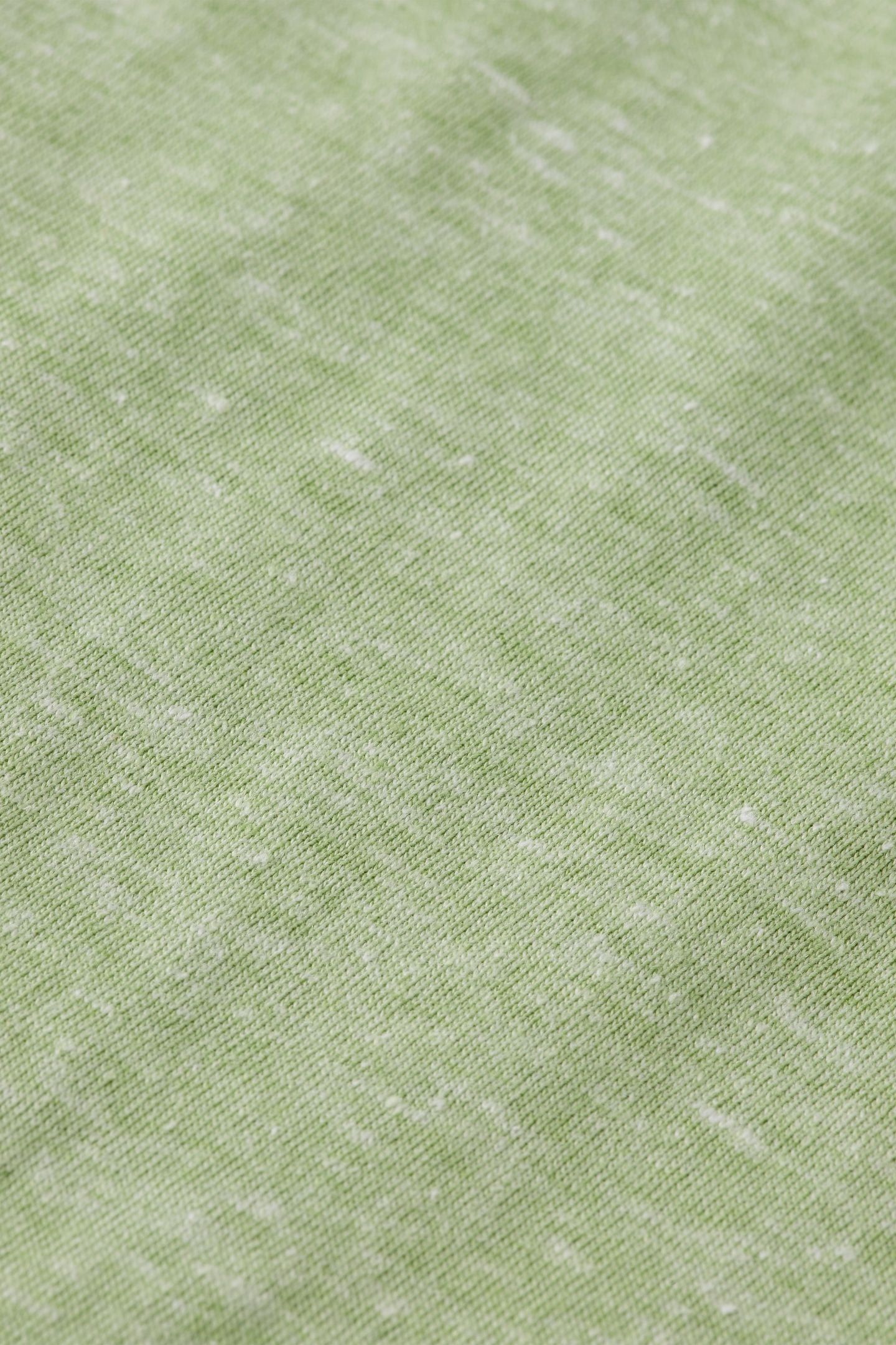 REGULAR FIT MELANGE T-SHIRT PISTACHIO MELANGE 7