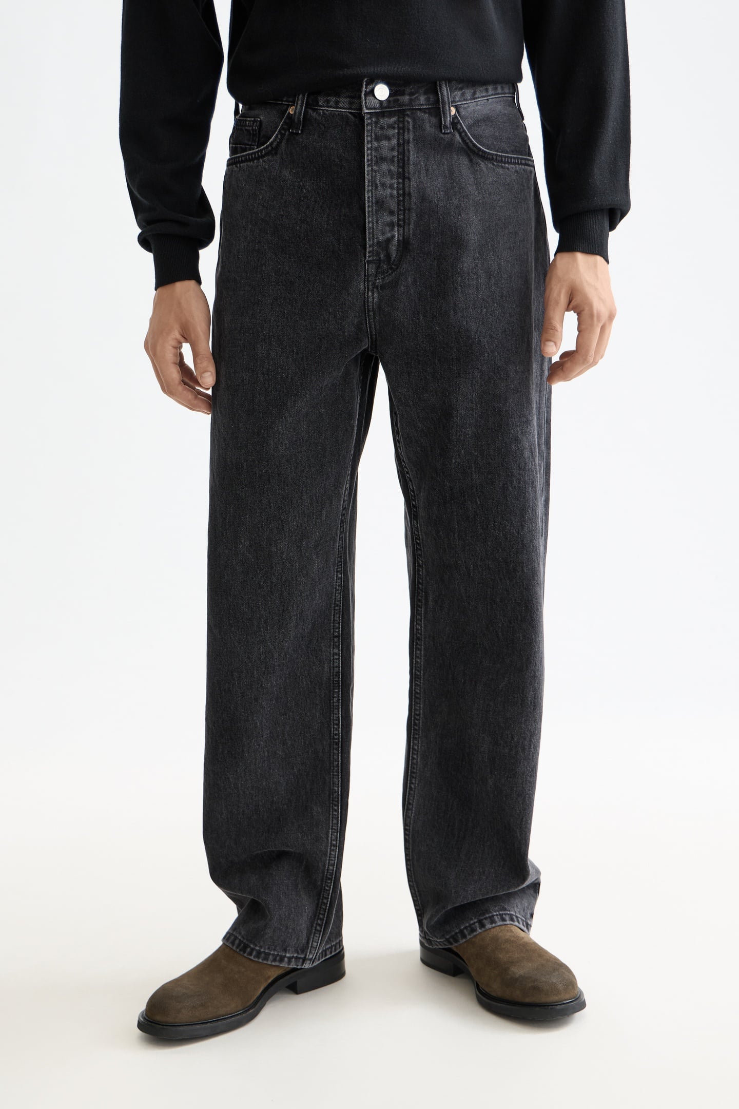 CORE THE PITCH LOOSE FIT JEANS — BLACK BUZZ BLACK BUZZ 2