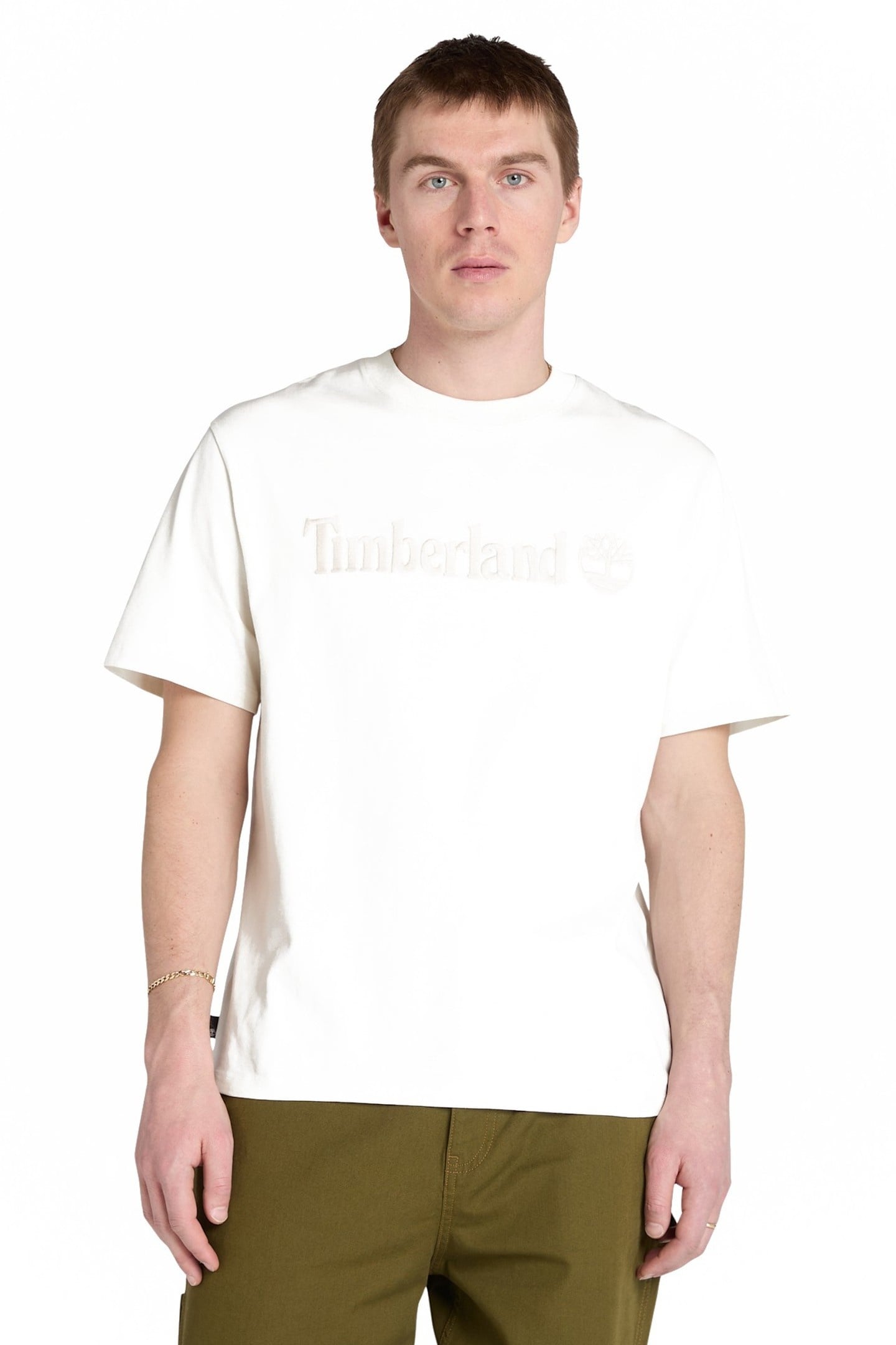 HAMPTHON SHORT SLEEVE TEE VINTAGE WHITE 1