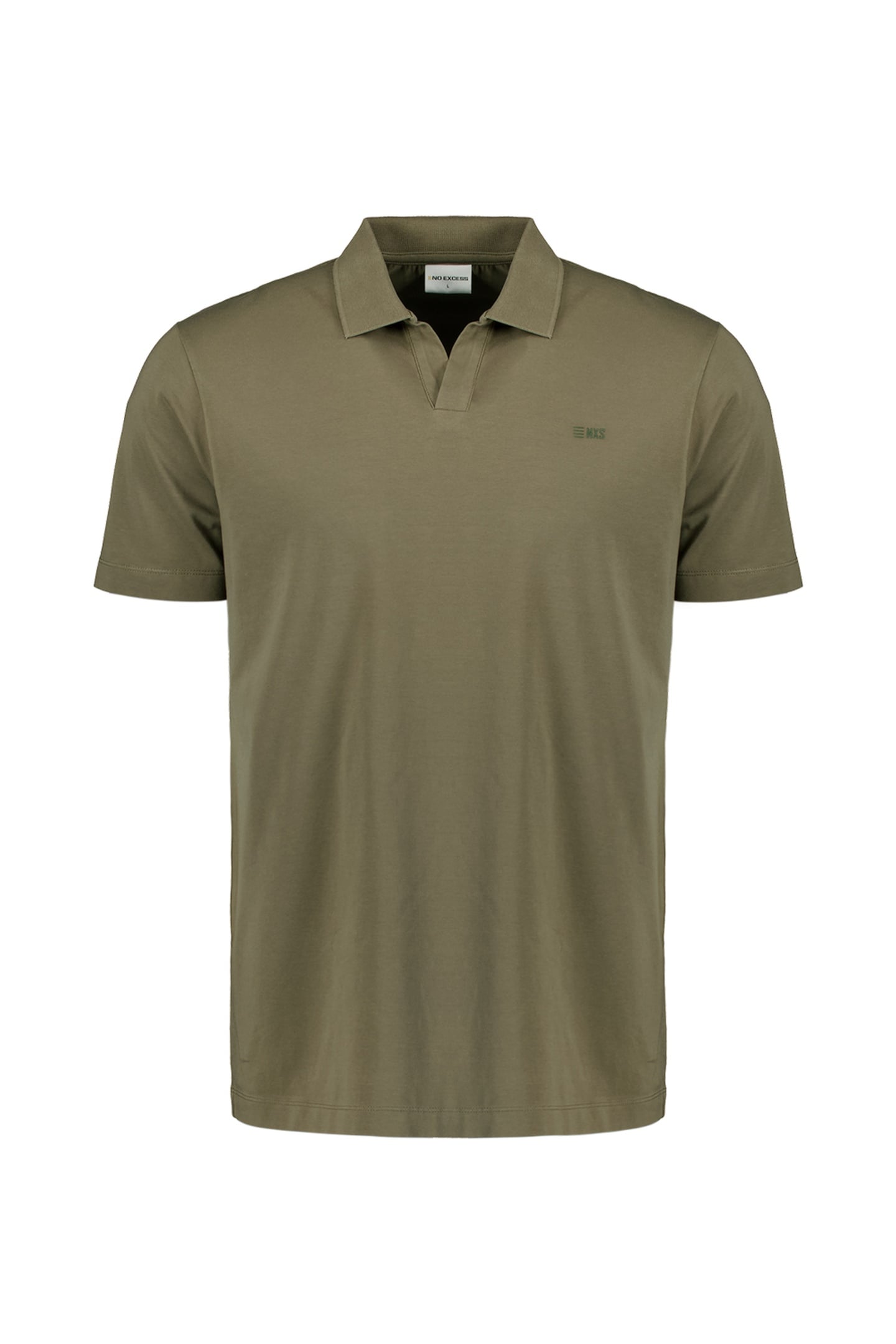 POLO V SOLID STRETCH DARK MOSS 5